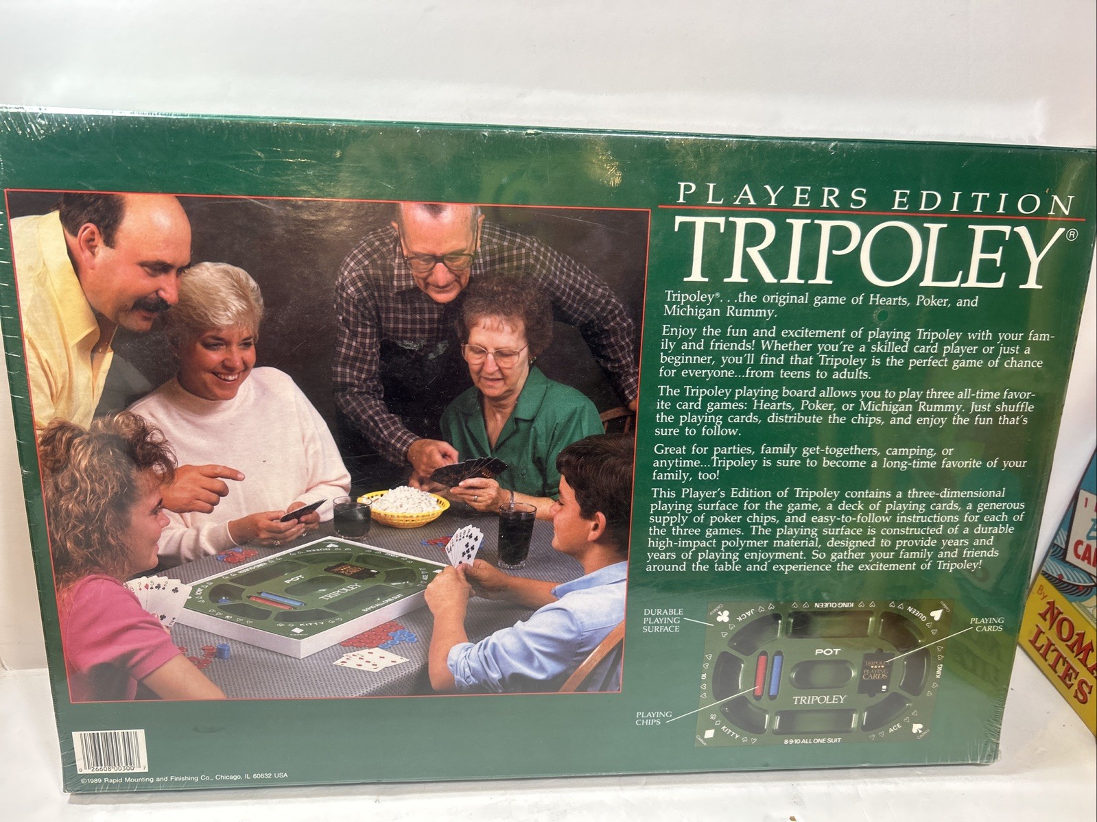 Cadaco Tripoley Game Players Edition #300 3D Tray 1989 Vintage New Sealed