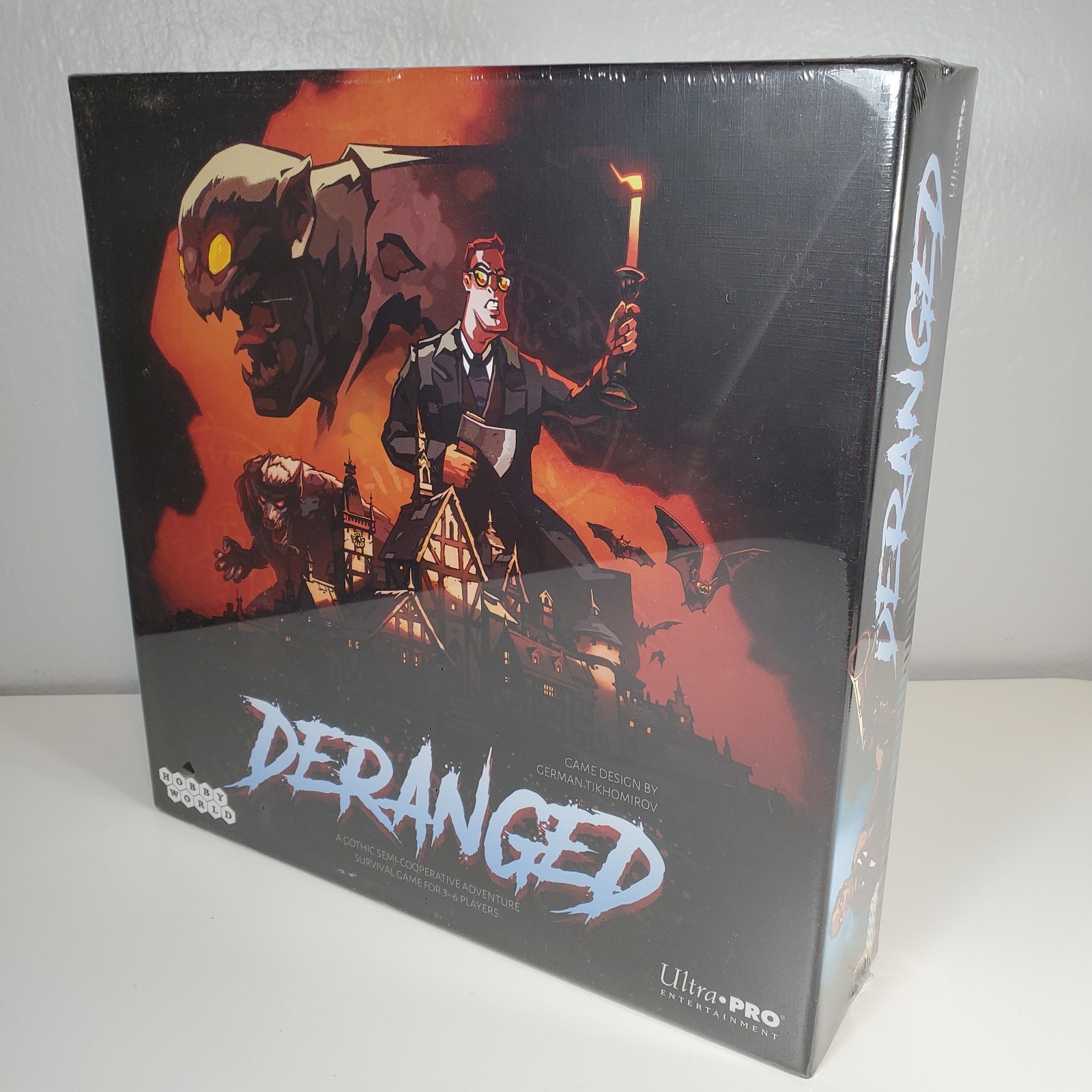 Deranged Board Game Gothic Horror Survival Cooperative Ultra Pro 2019 New Sealed