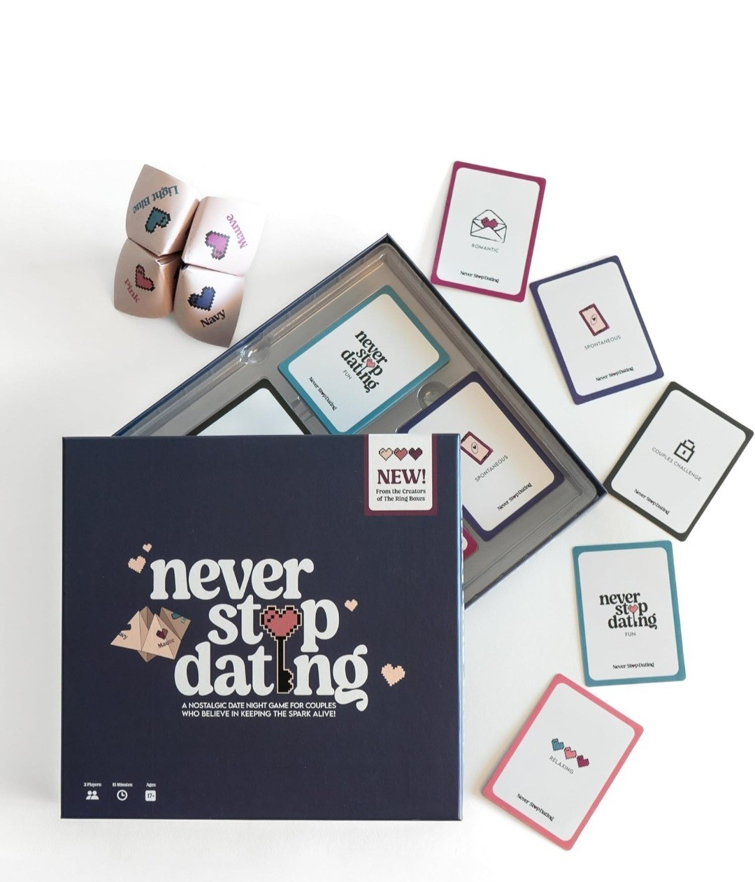 Never Stop Dating – The Ultimate Romantic Date Night Activity Game for Couples –