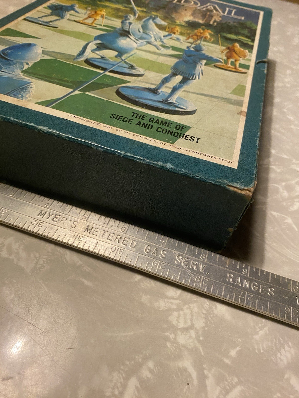 Feudal 3M Vintage 1967 Bookshelf Board Game Seige and Conquest-Missing 1 Piece