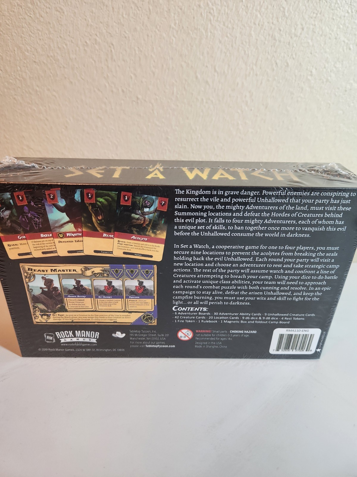 Set A Watch Board Game (Rock Manor Games, 2019) Brand NEW SEALED Todd Walsh