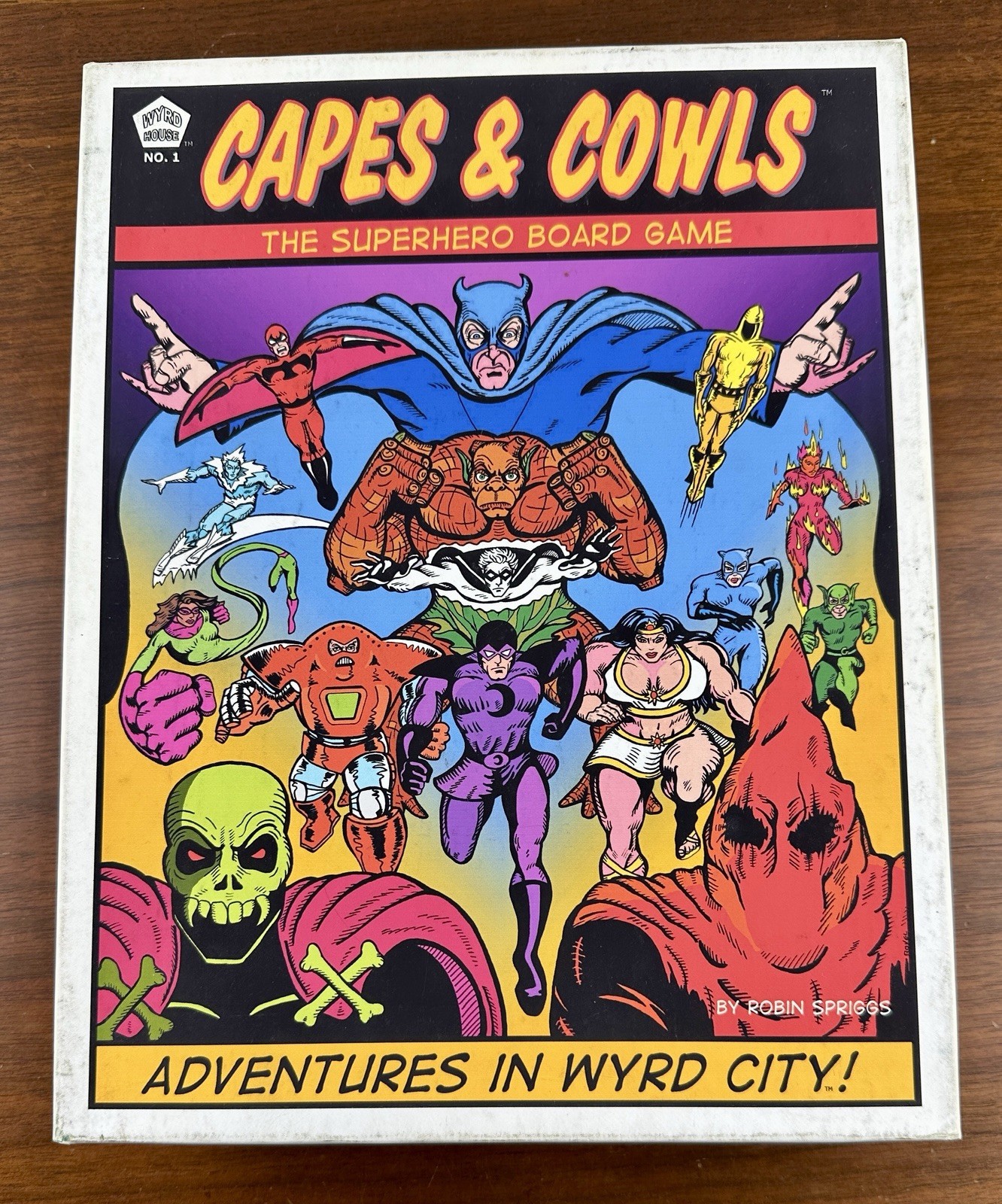 Capes & Cowls: The Superhero Board Game Adventures in Wyrd City Ultra Super Rare