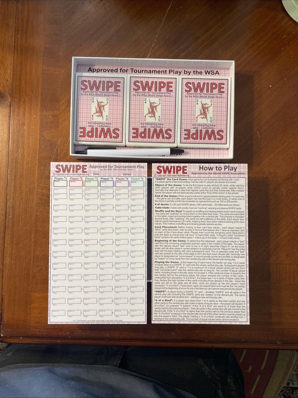 Swipe Card Game – Fun & Strategy for Teens, Adults, Seniors – Open Box NEW