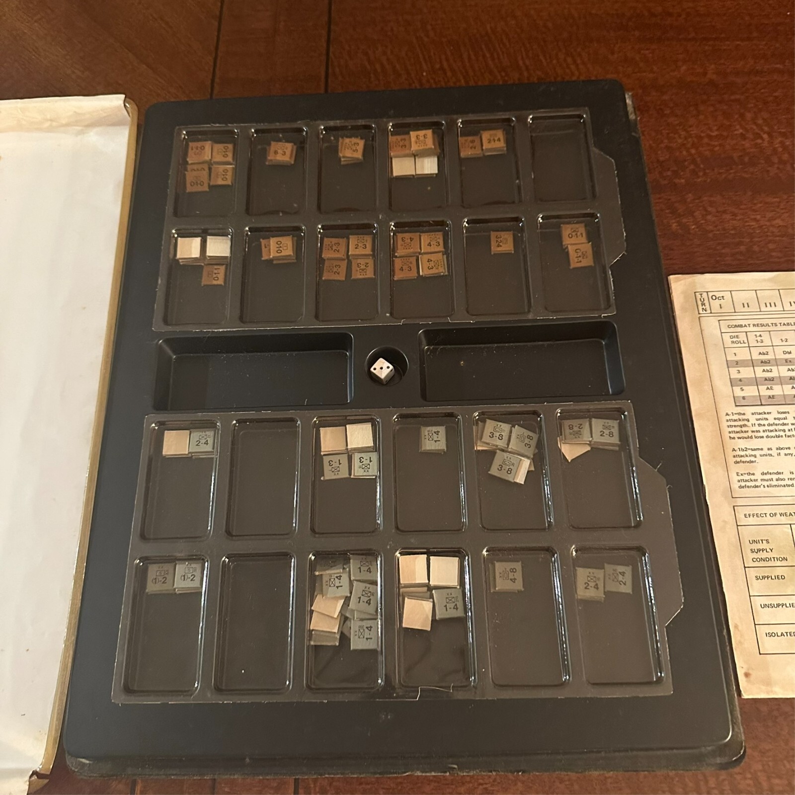 SPI 1970 Tray : The BATTLE of MOSCOW game – S&T 24 (PUNCHED)