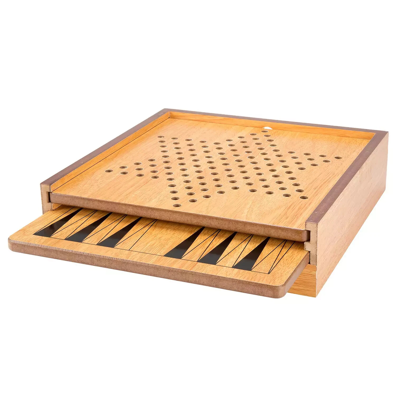 Hey! Play! 7-in-1 Combo with Checkers, Chess, Ludo, Backgammon, & More