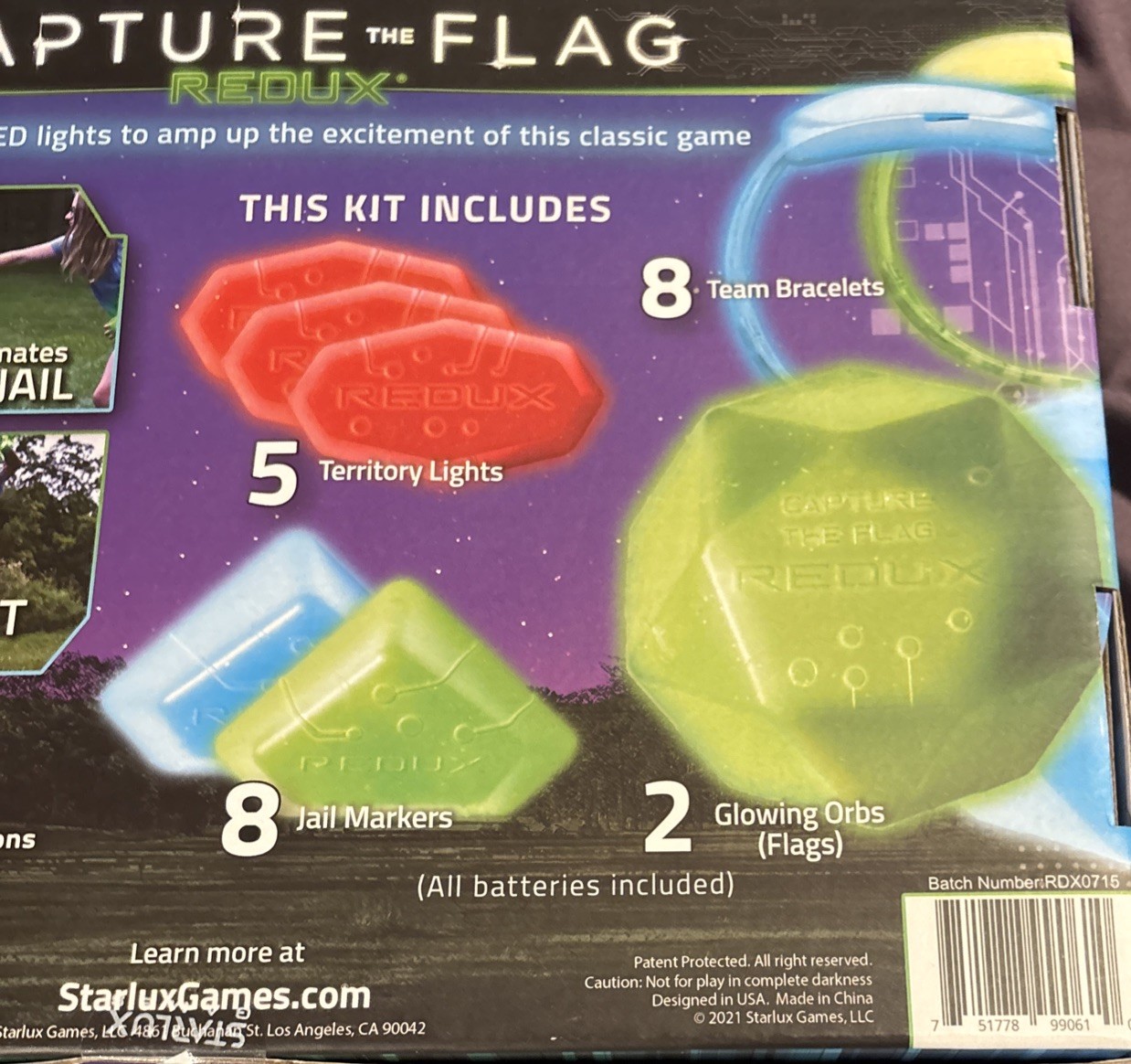 Capture The Flag Game Redux The Glow in The Dark Outdoor Game By Starlux NIB