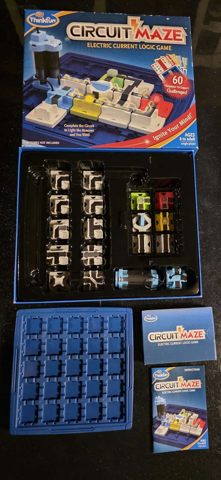 ThinkFun Circuit Maze Logic Educational Game, Single Player Ages 8+ (Complete)