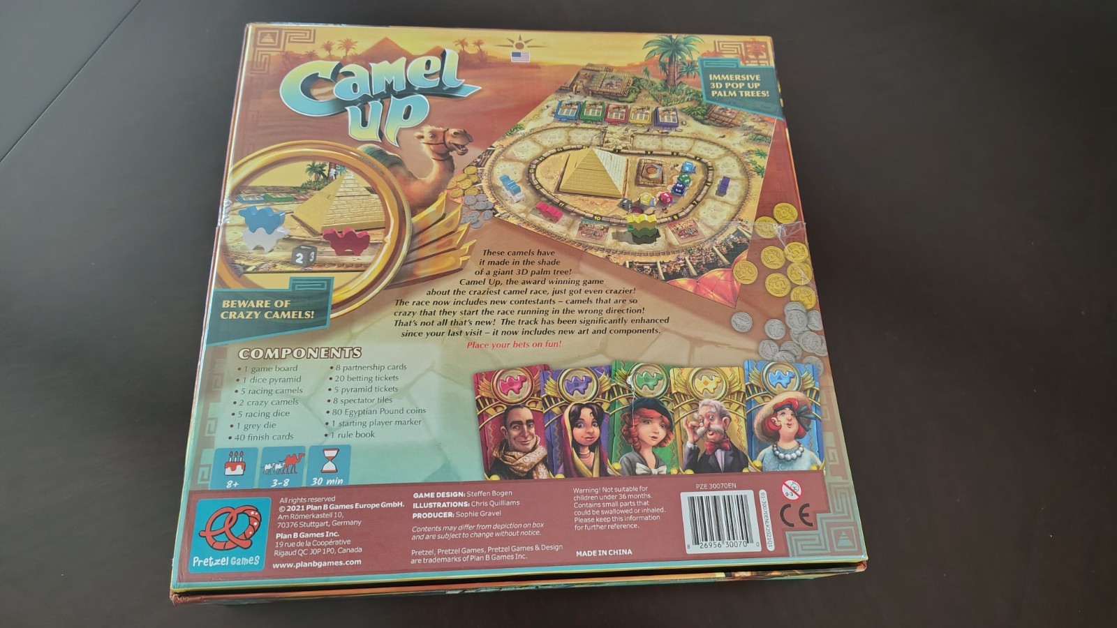 CAMEL UP BOARD GAME – 2nd ED. PRETZEL GAMES by STEFFEN BOGEN – COMPLETE
