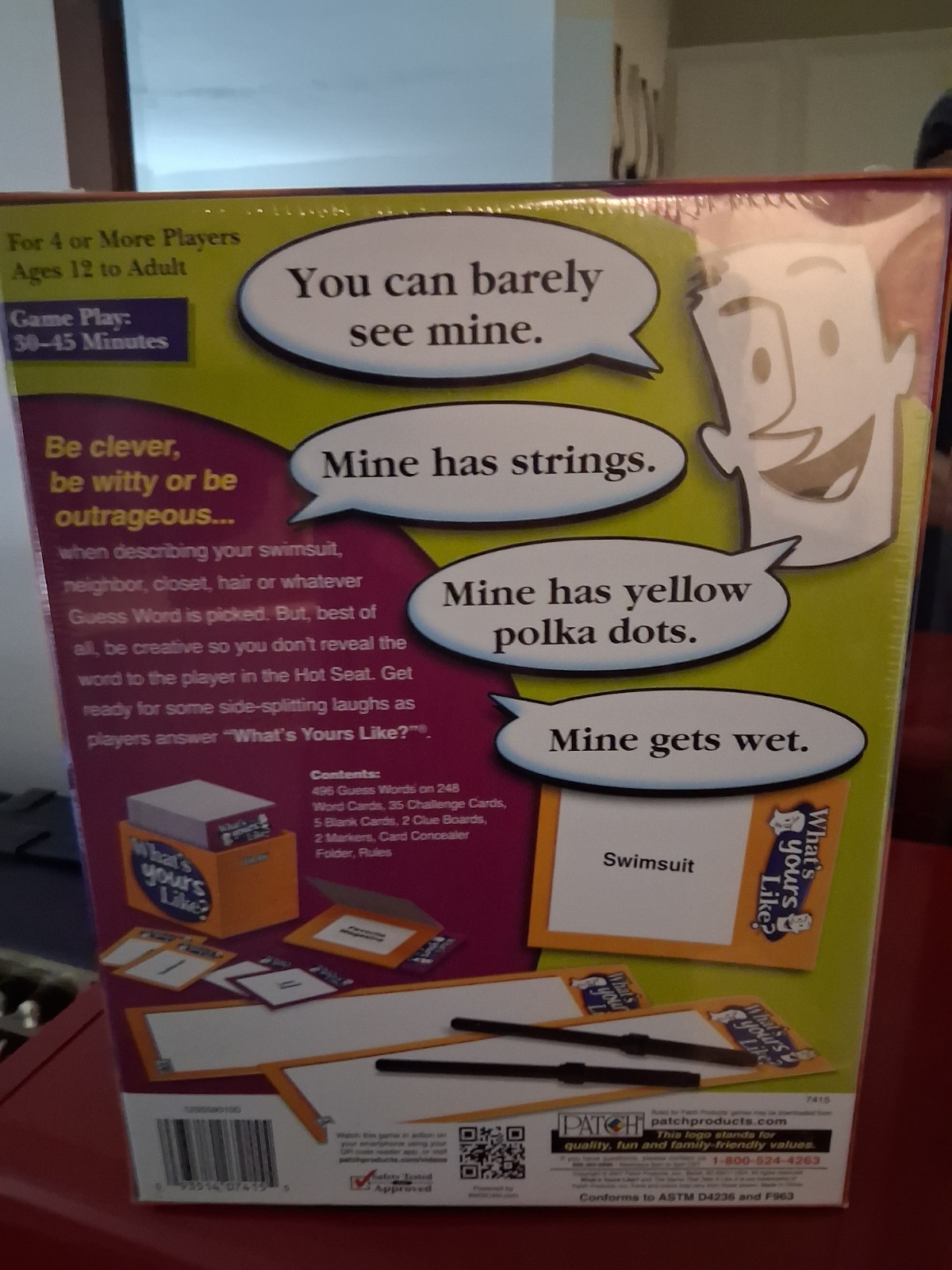 Patch Products What’s Yours Like? Humor Party Word Game 12+ 4+ Players Complete