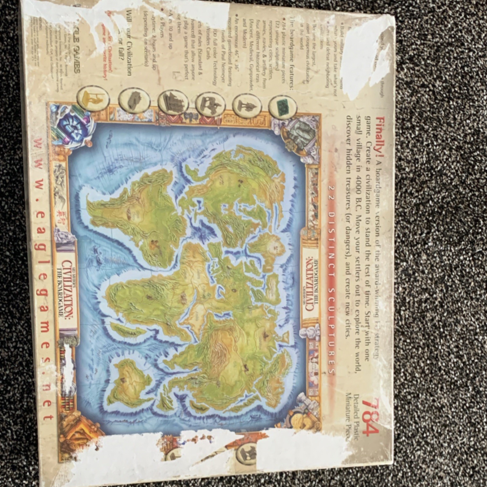 Eagle Games Sid Meier’s Civilization Board Game Second Edition Strategy Complete