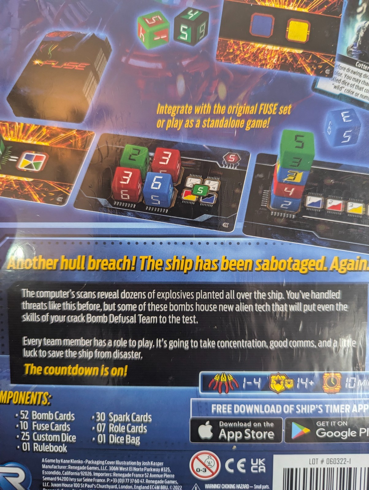 FUSE Countdown with New Expansion And Stand Alone Board Game SEALED 2022
