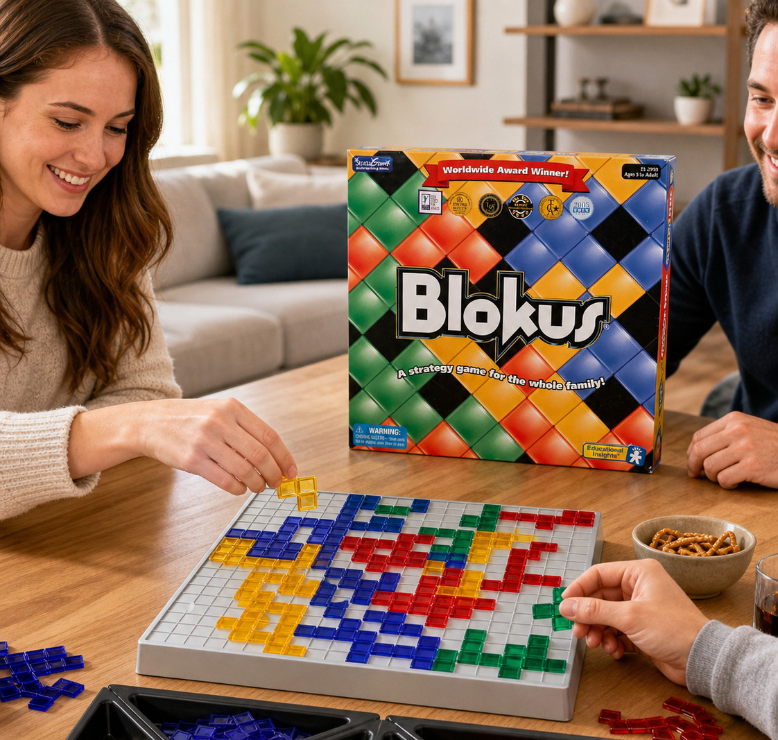 Blokus Board Game Educational Insights Strategy Game Complete Clean Ages 5+