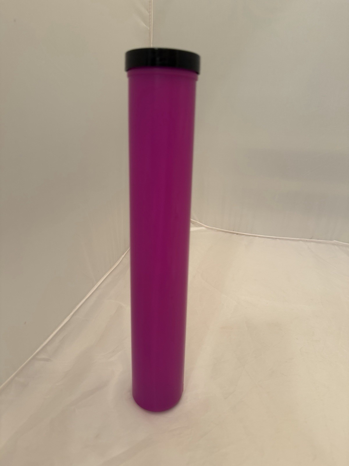 Vintage 12” Pink Pog Tube with Screw on Lid Holds Approx 200 Pogs Pink New