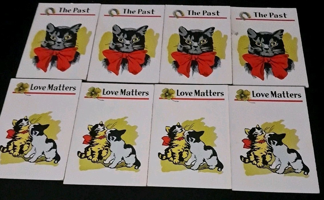 VINTAGE 1960’S PARKER BROTHERS BLACK CAT FORTUNE TELLING GAME COMPLETE