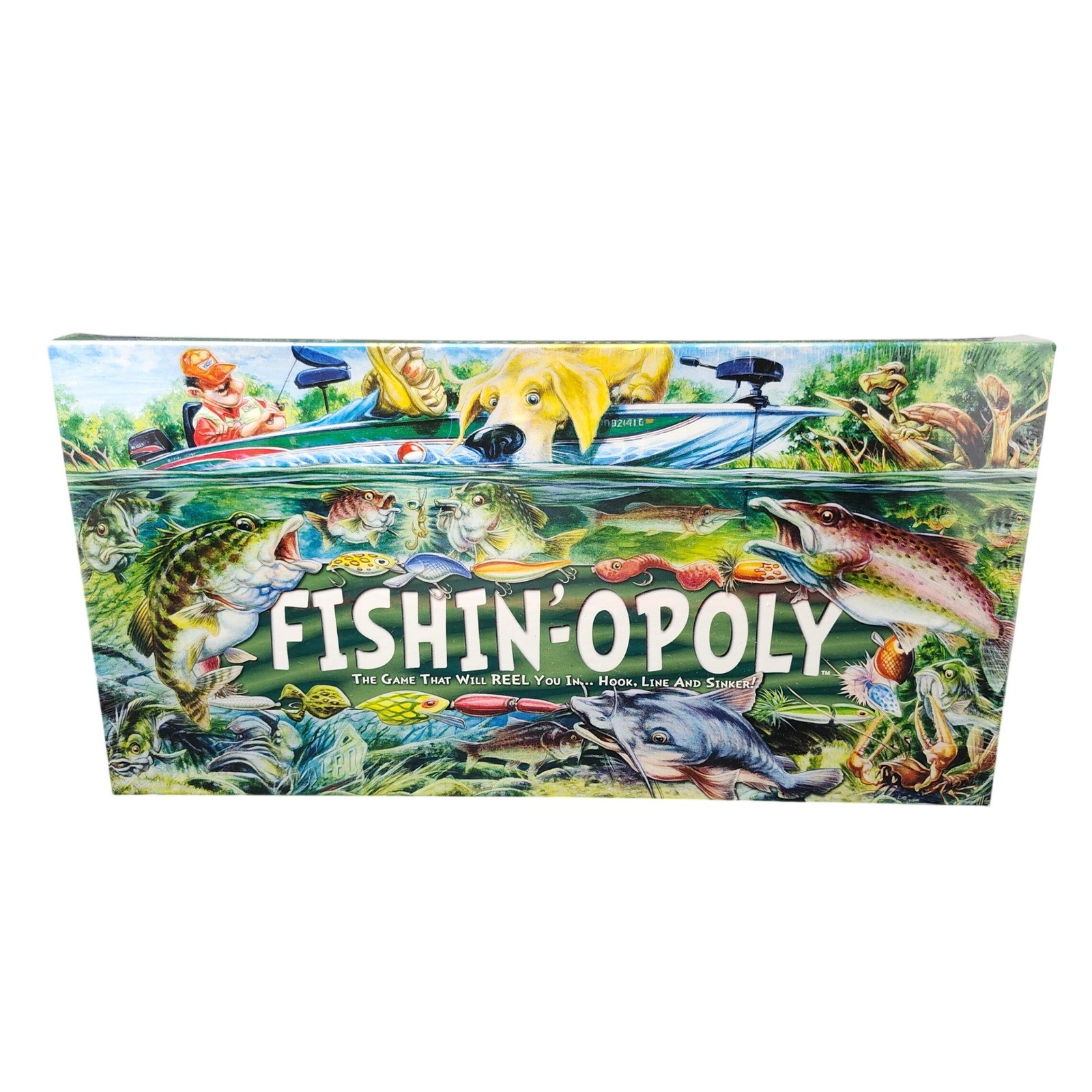 Late for the Sky Fishin-Opoly Board Game New Sealed Fishing Theme