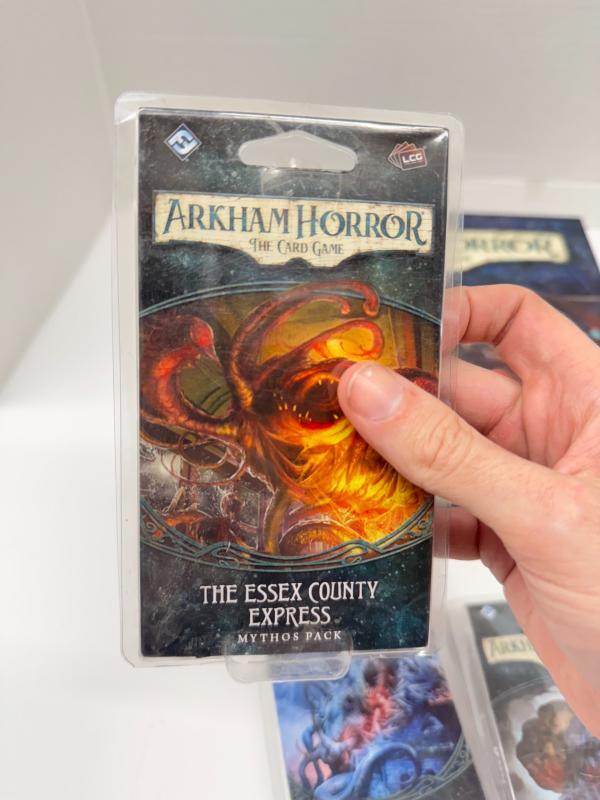 Arkham Horror Core Board Game w/ 4 Mythos Pack Essex Doom Blood Altar Dimension