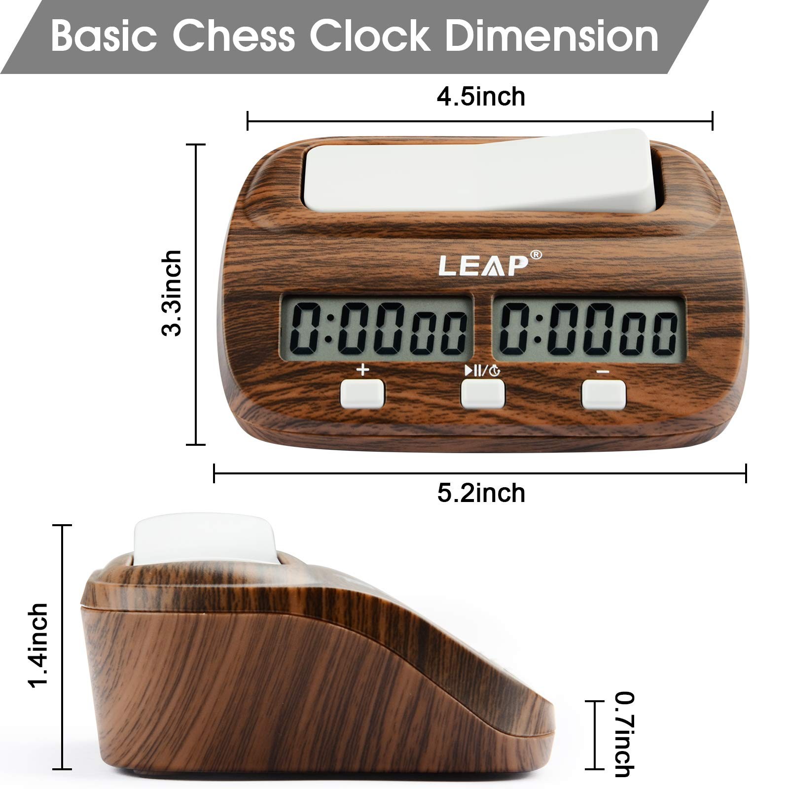 Chess Clock Digital Chess Timer Professional for Board Games Timer with Alarm…