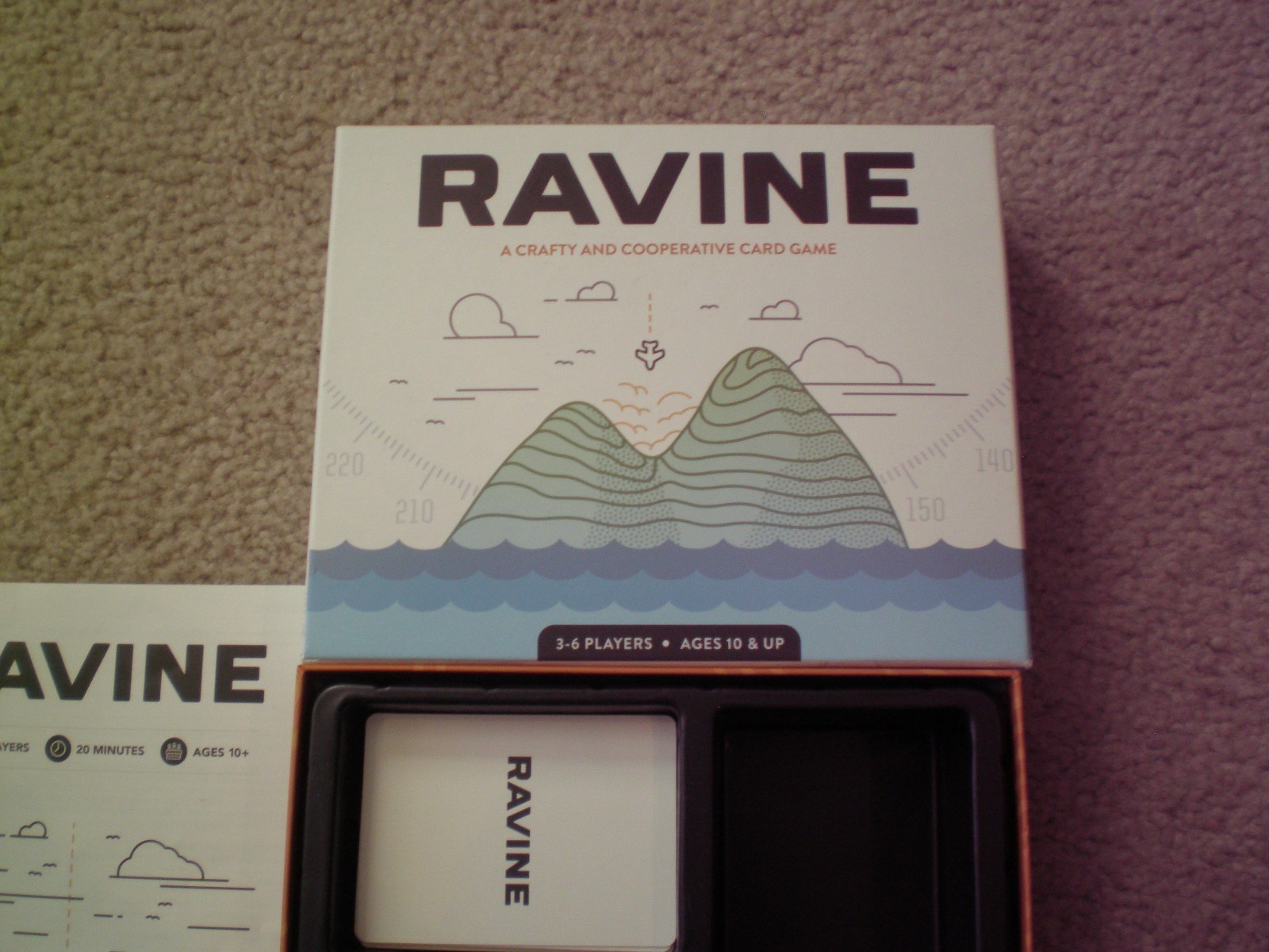 Ravine A Crafty and Cooperative Card Game by Stellar Factory Very Good& Complete