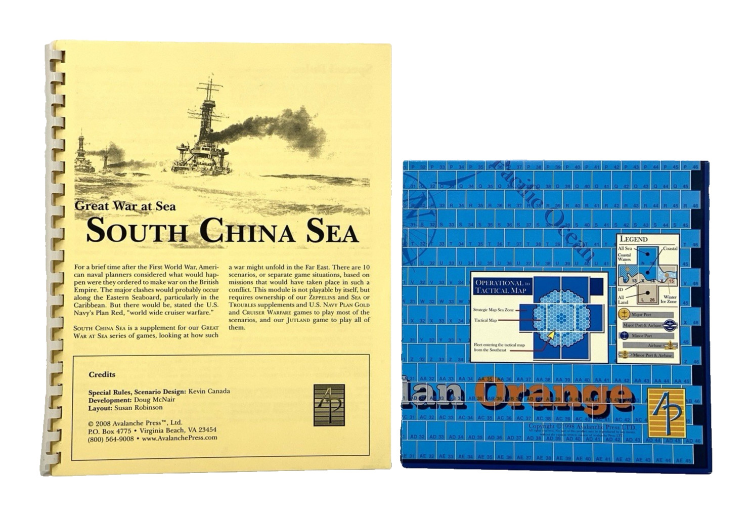 Great War At Sea – South China Sea Scenario Book and Map – Avalanche Press