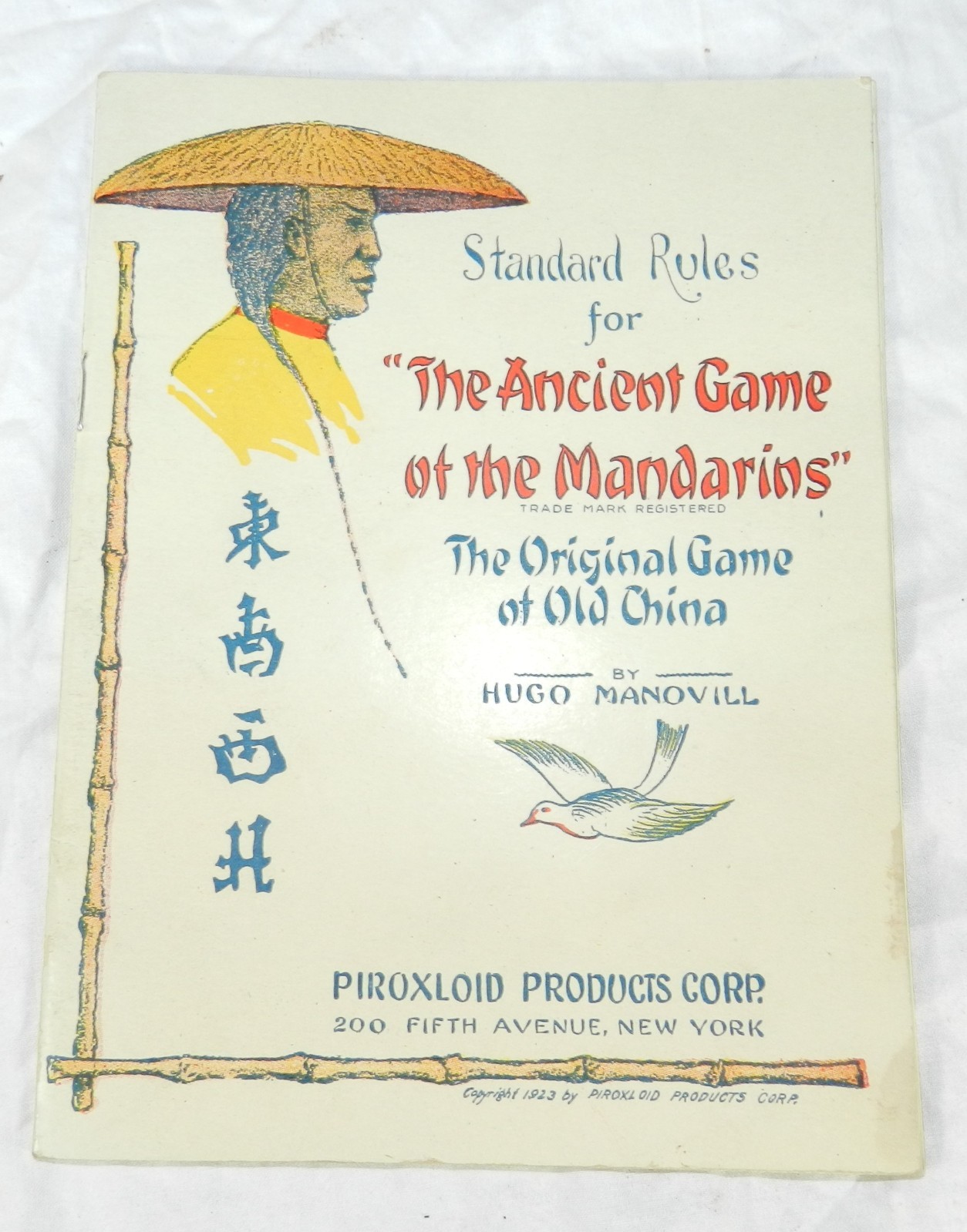 Vintage 1923 Piroxloid Products Game of Mandarins – Early Mah Jong Game