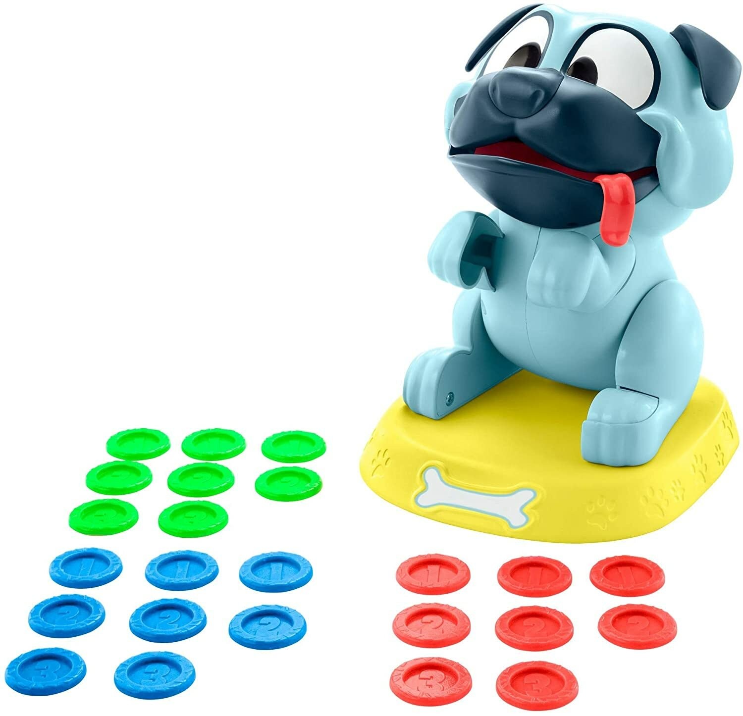Mattel Games Puglicious Kids Game, Dog Treat-Stacking Challenge