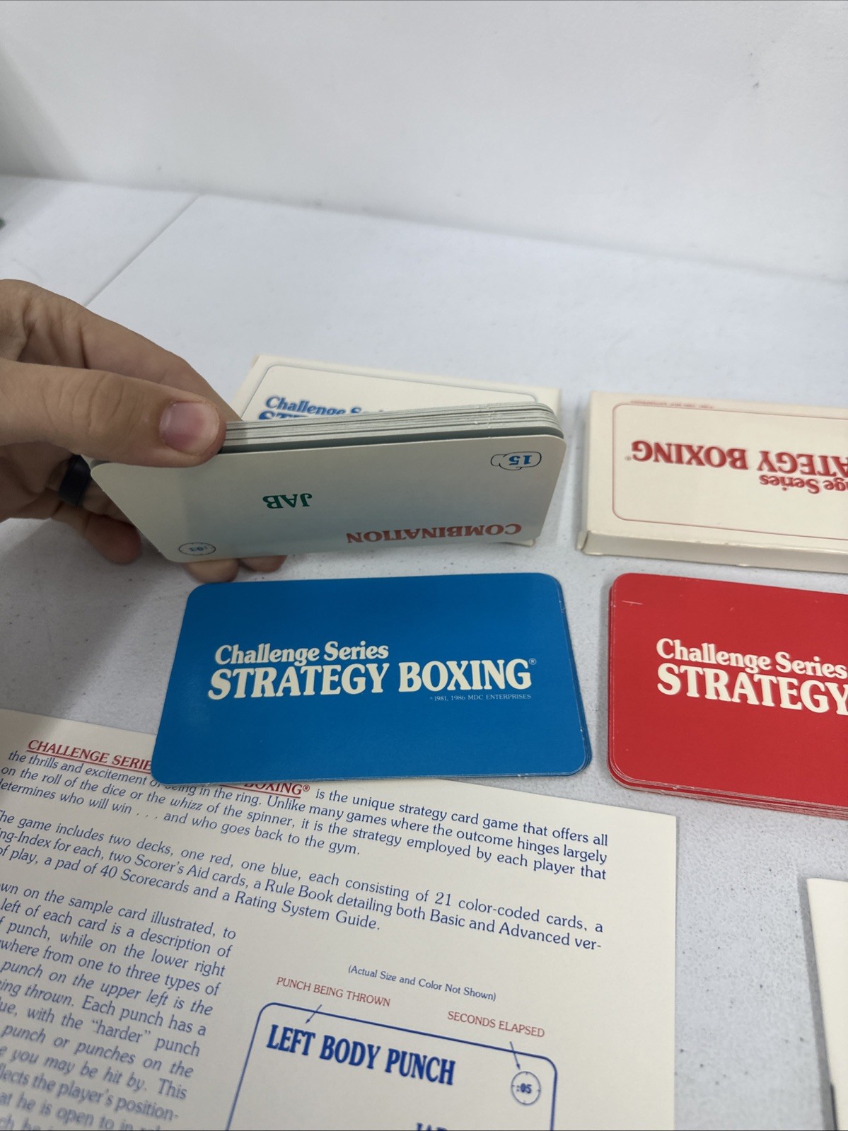 Challenge Series STRATEGY BOXING Card Game – Complete