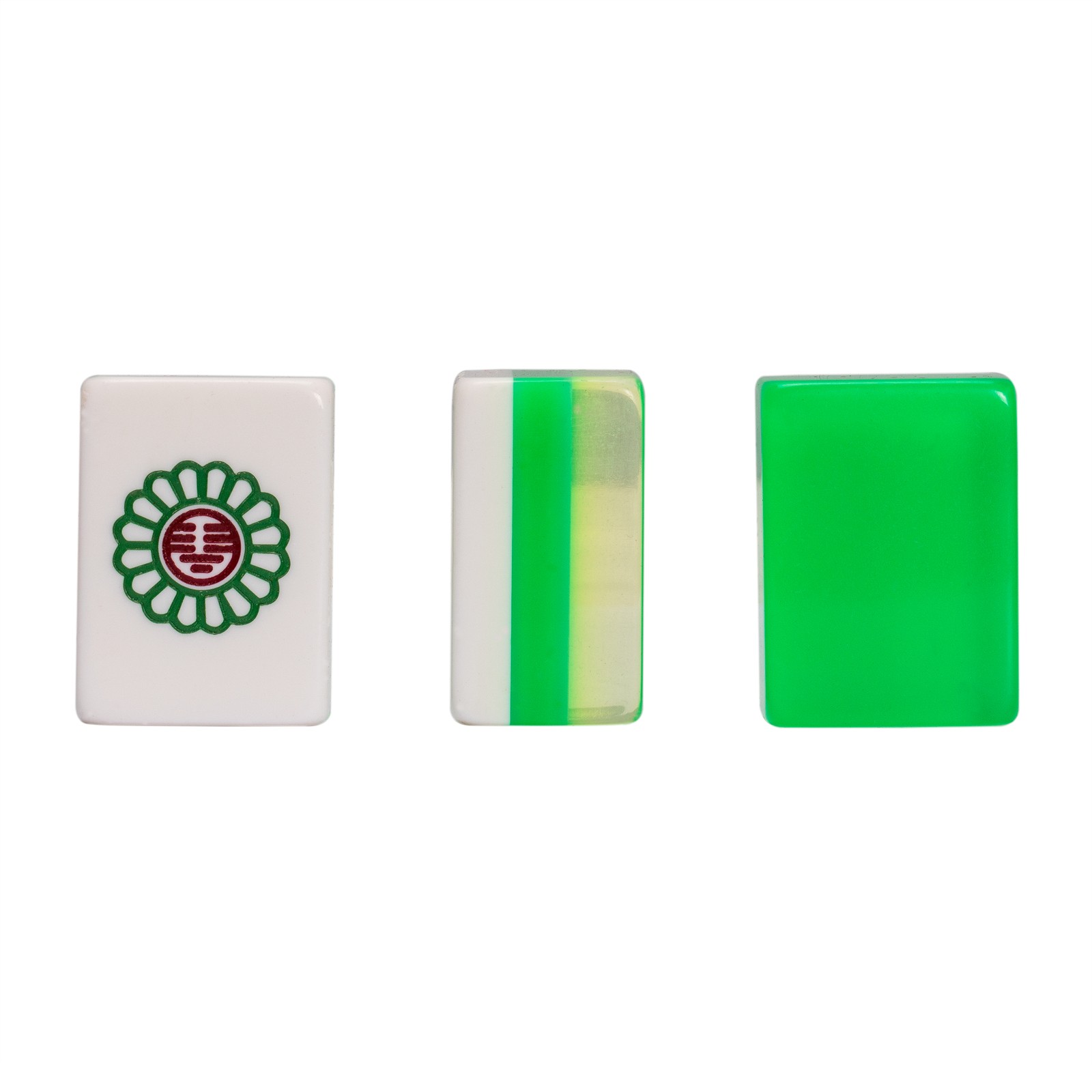 Classic Chinese Mahjong Game Set, “Emerald” with 148 Tiles and Wooden Case