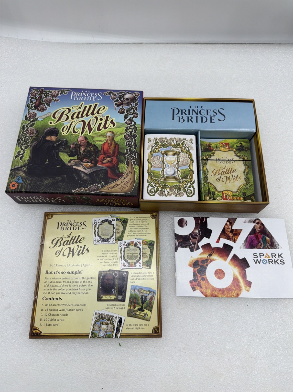 The Princess Bride: A Battle of Wits Card Game 100% complete! EUC!