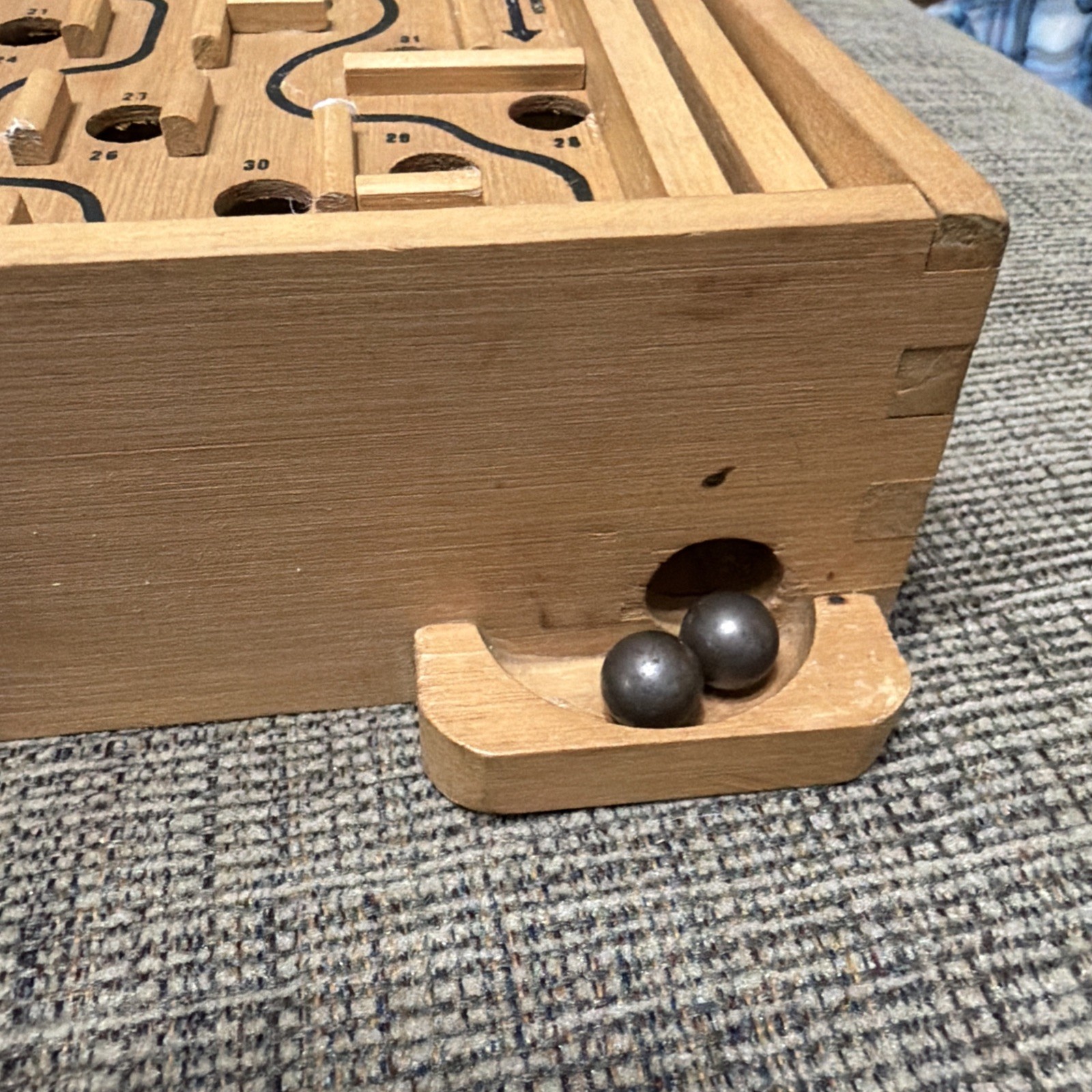Vintage Labyrinth Game by Pavilion 1987 with Tray and 2 Metal Marbles