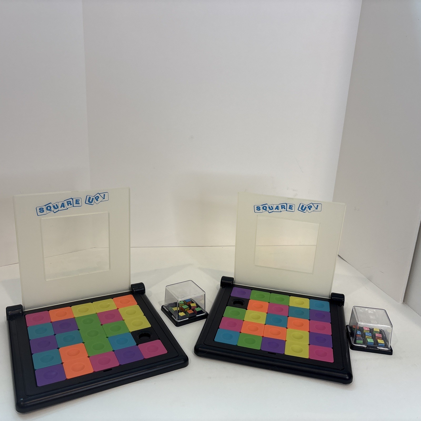 Square Up! 2 Player Tile Puzzle Game Family Ages 6+ Brainbox Complete