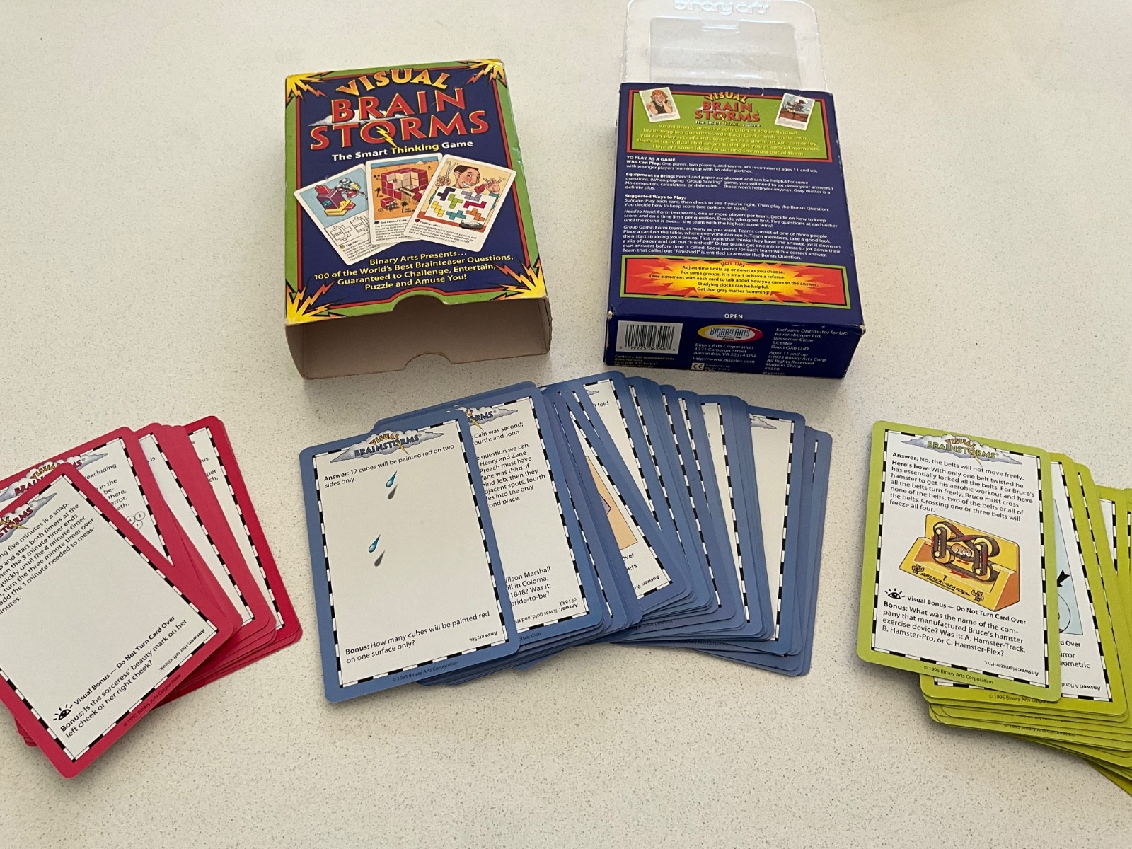 Visual Brain Storms The Smart Thinking Game by Binary Arts, Ages 11 and Up