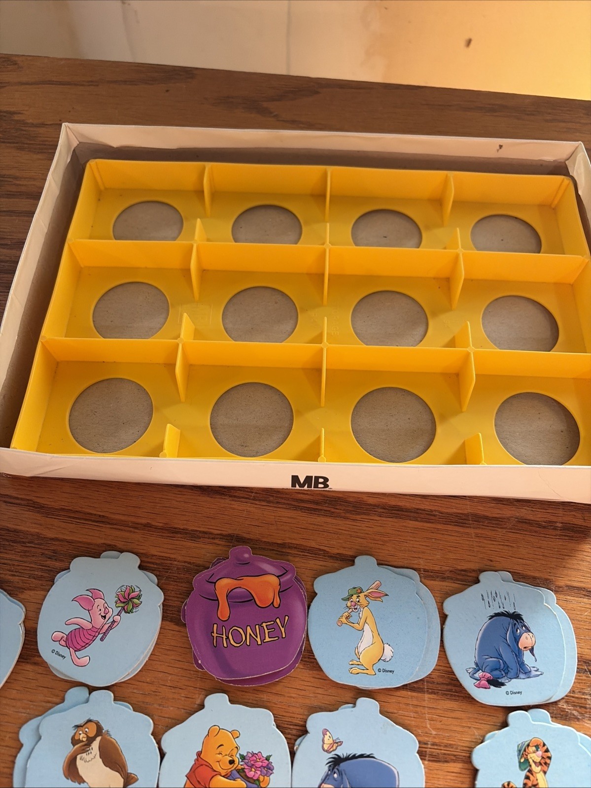 Vintage Winnie the Pooh Memory Game Matching Milton Bradley 1996