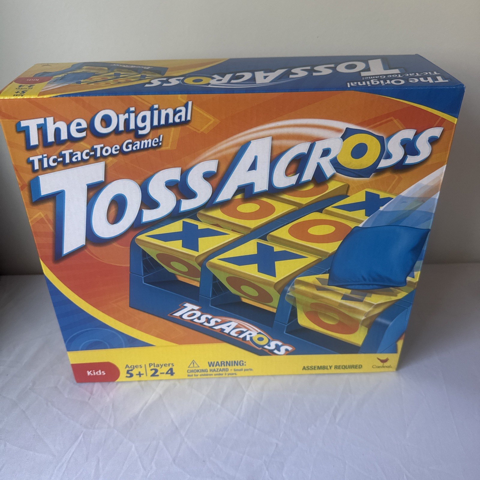 Toss Across Game, Beanbag Tic Tac Toe for 2 to 4 Players Ages 5 Years and Older