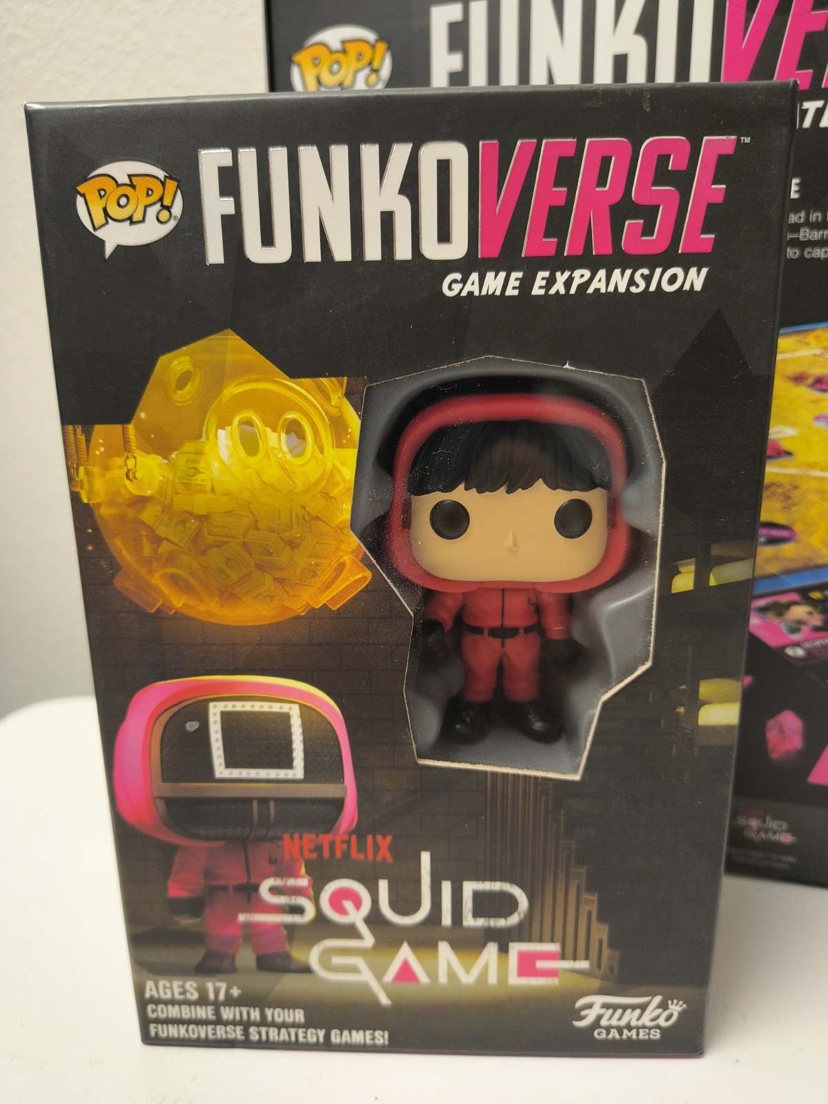 Squid Game Funko Pop FUNKOVERSE game 100 4 Pack with 101 Expansion Pack SEALED