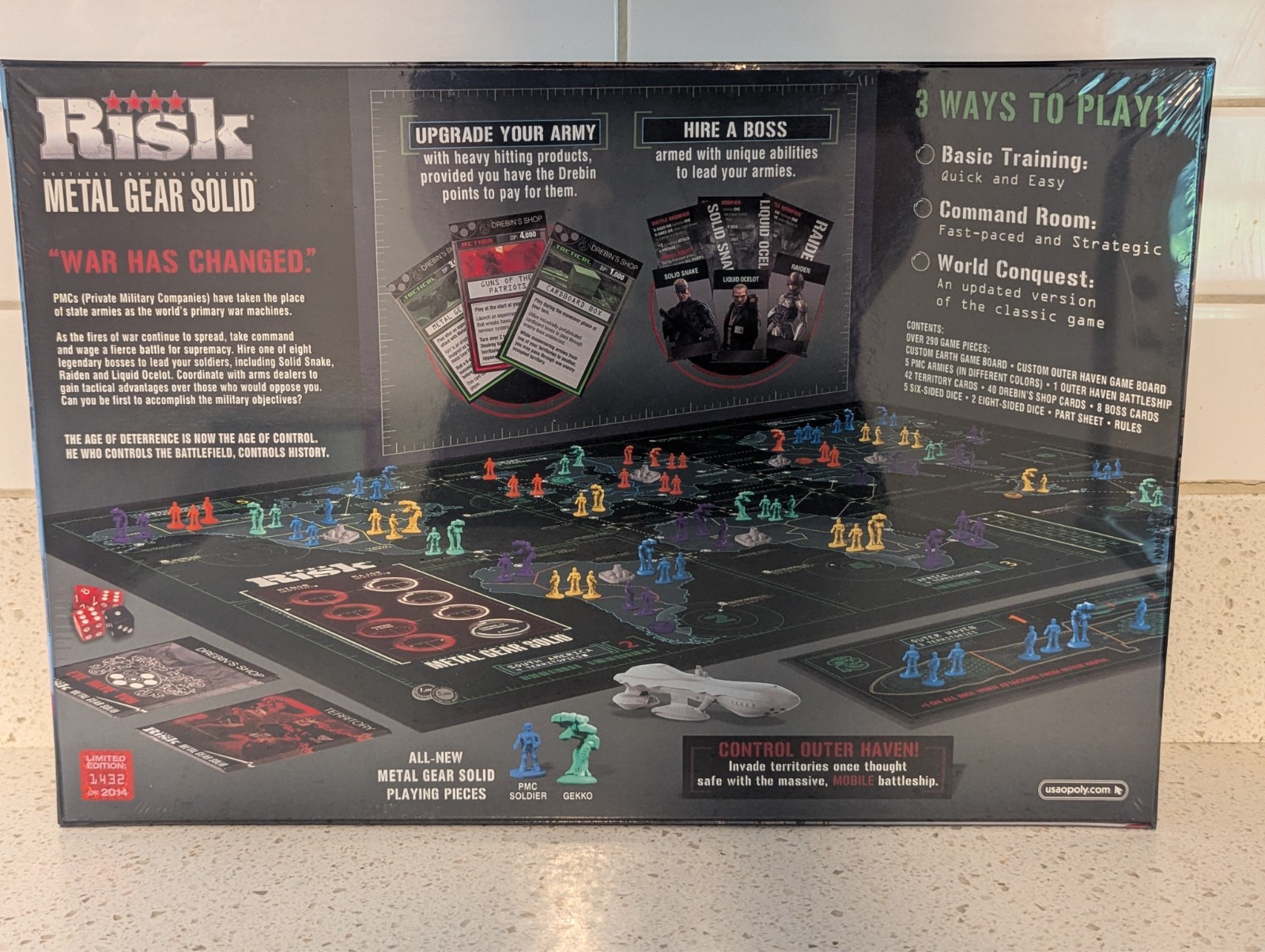 Risk Metal Gear Solid Limited Edition Factory Sealed Board Game 1432/2014