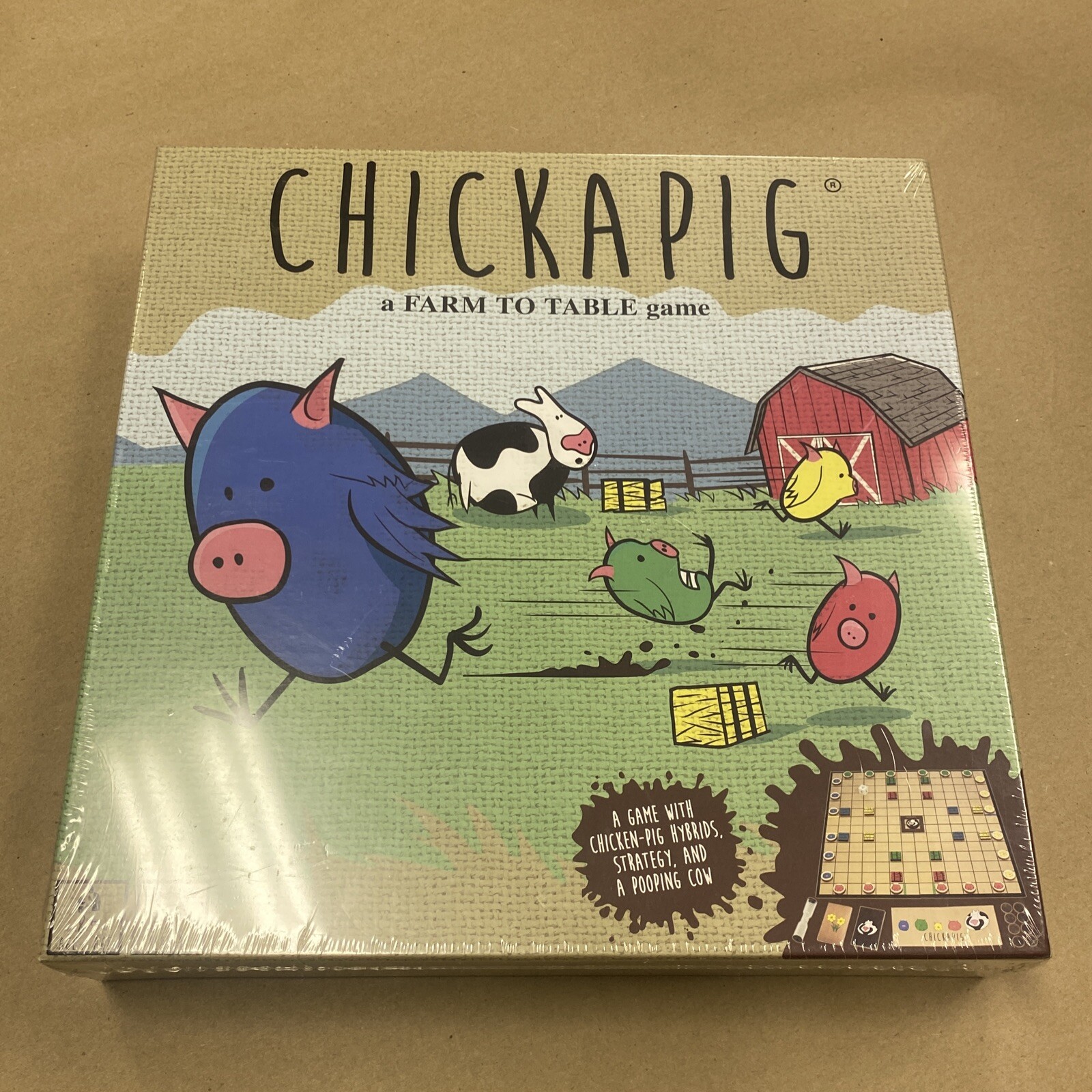 Chickapig Strategic Board Game Family Friendly Game For 2 or 4 Players with …