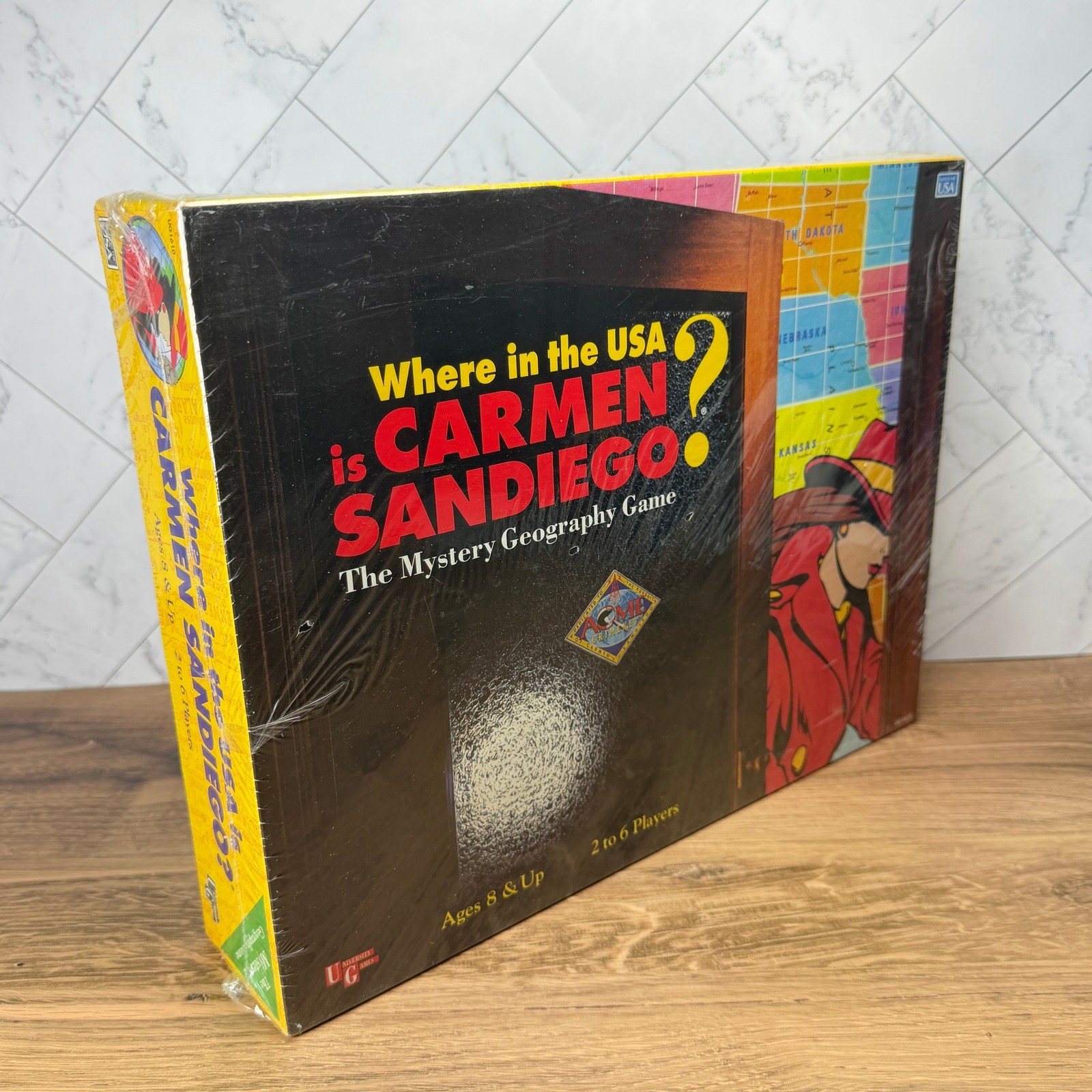 Where in the USA is Carmen Sandiego Board Game Kids Mystery Geography Game NEW