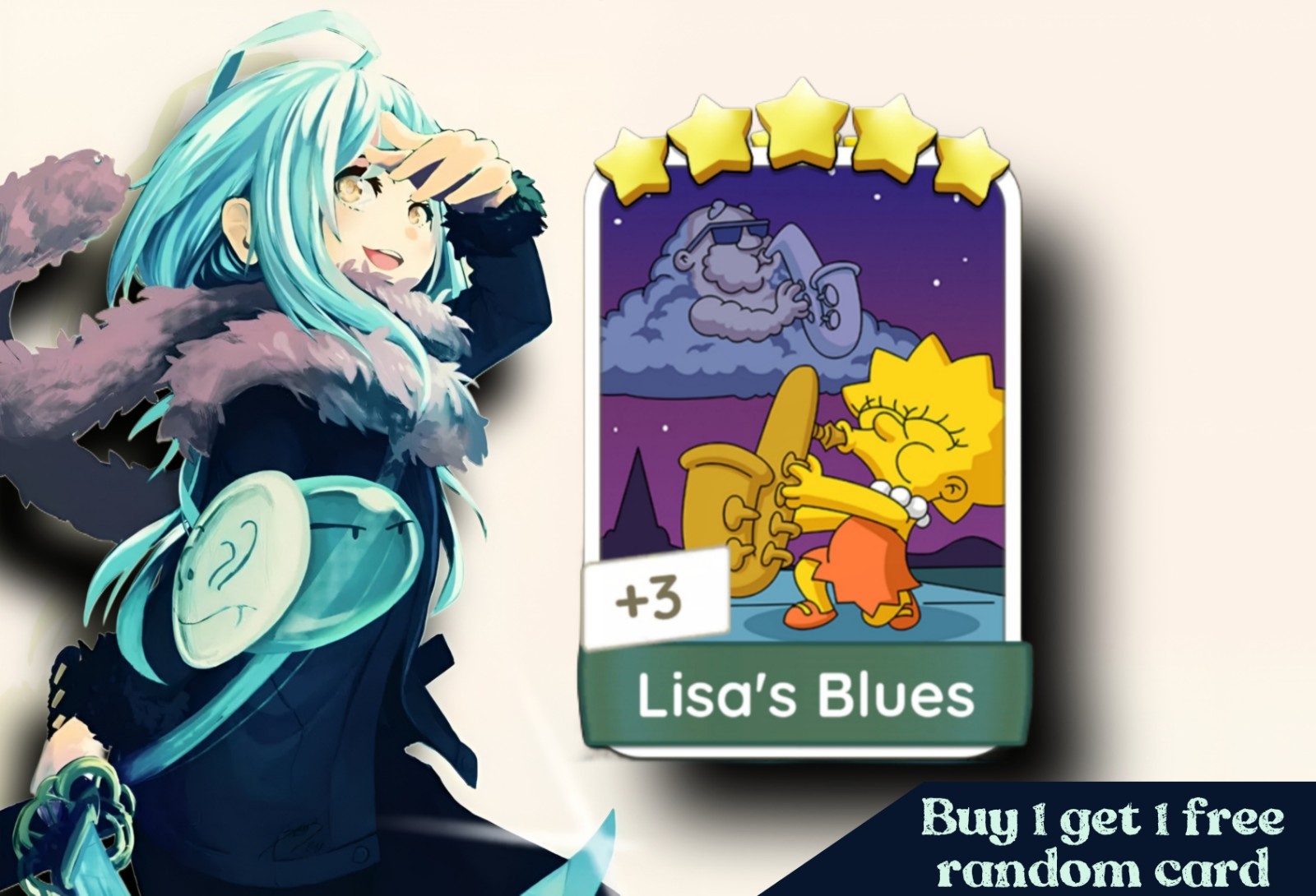 1 x Monopoly_go_Stickers 5⭐⭐⭐⭐⭐Lisa’s Blues – Set 14 Fast Delivery ⚡