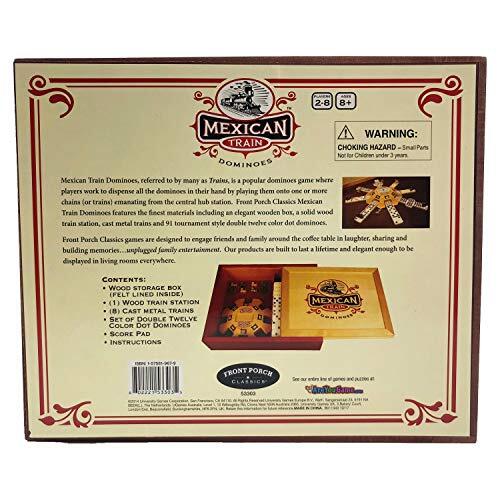 Mexican Train Dominoes Family Game Engaging Fun for 2 to 8 Players Ages 8 Up