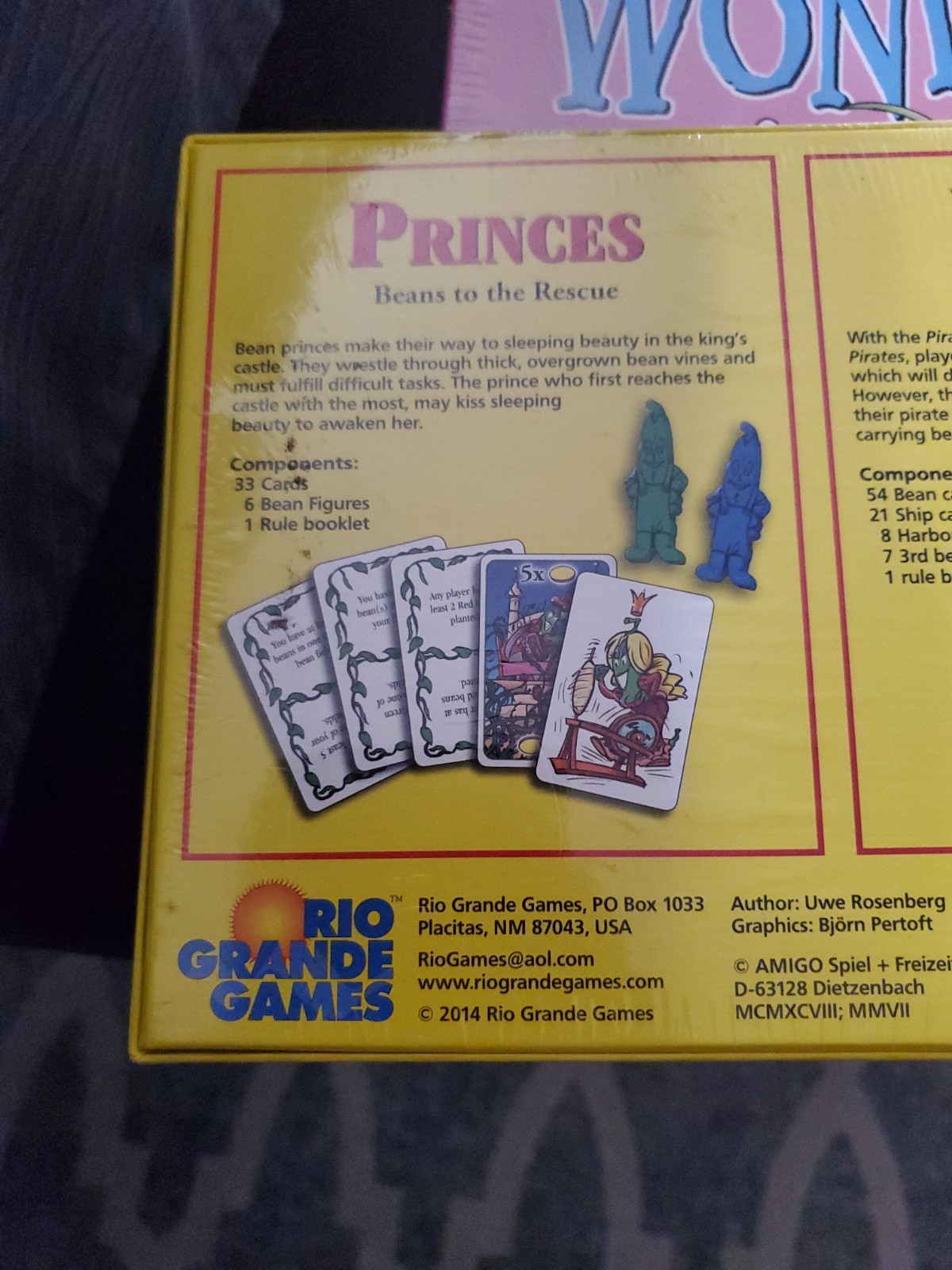 [New/sealed] Bohnanza: Princes and Pirates Card Game Expansion Rio Grande Amigo