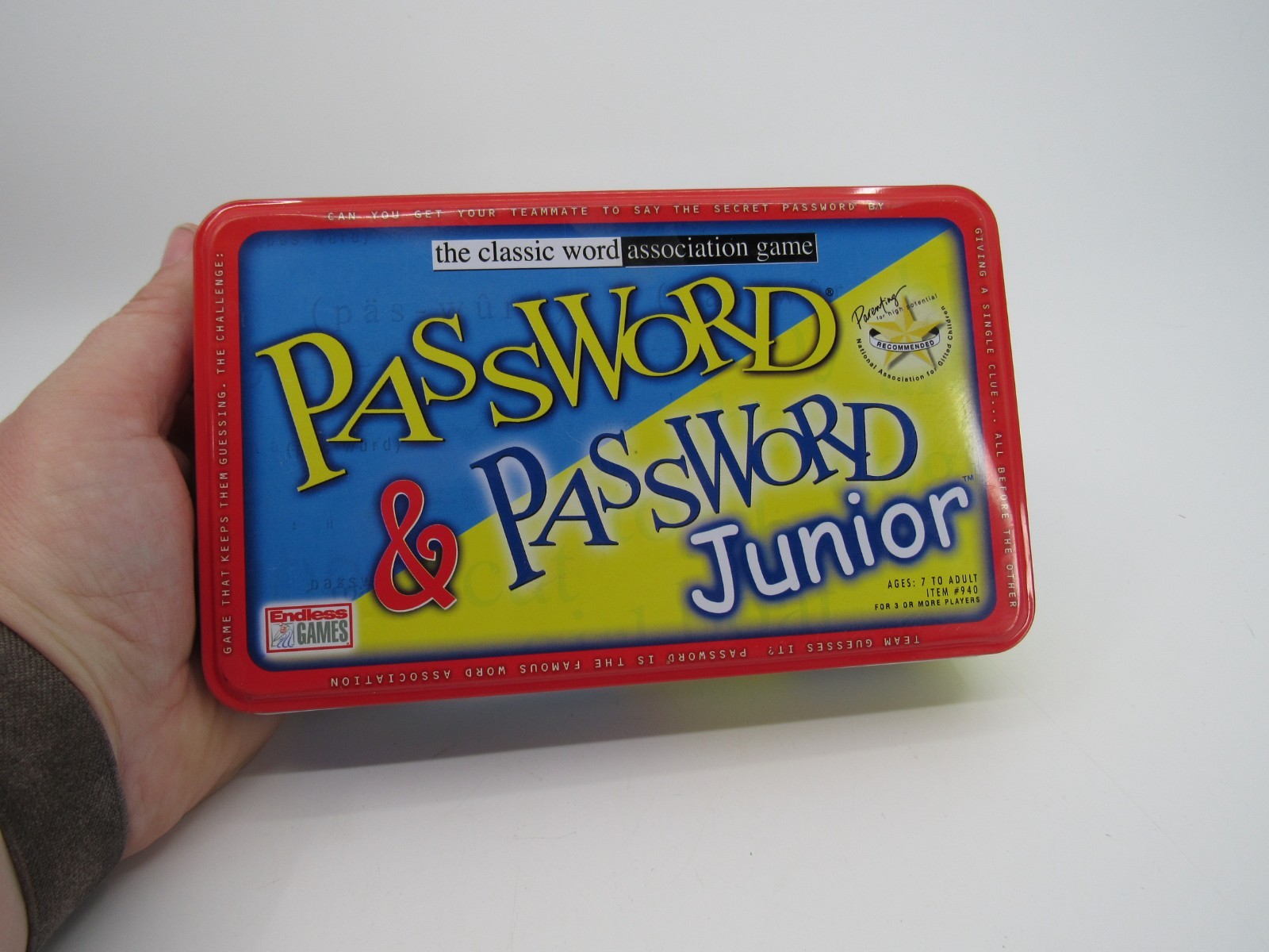 Password & Junior Combo Tin Board Game Word Association Endless Games Complete