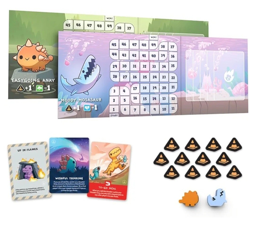 Happy Little Dinosaurs Hazards Ahead Expansion Game for Tabletop Gameplay