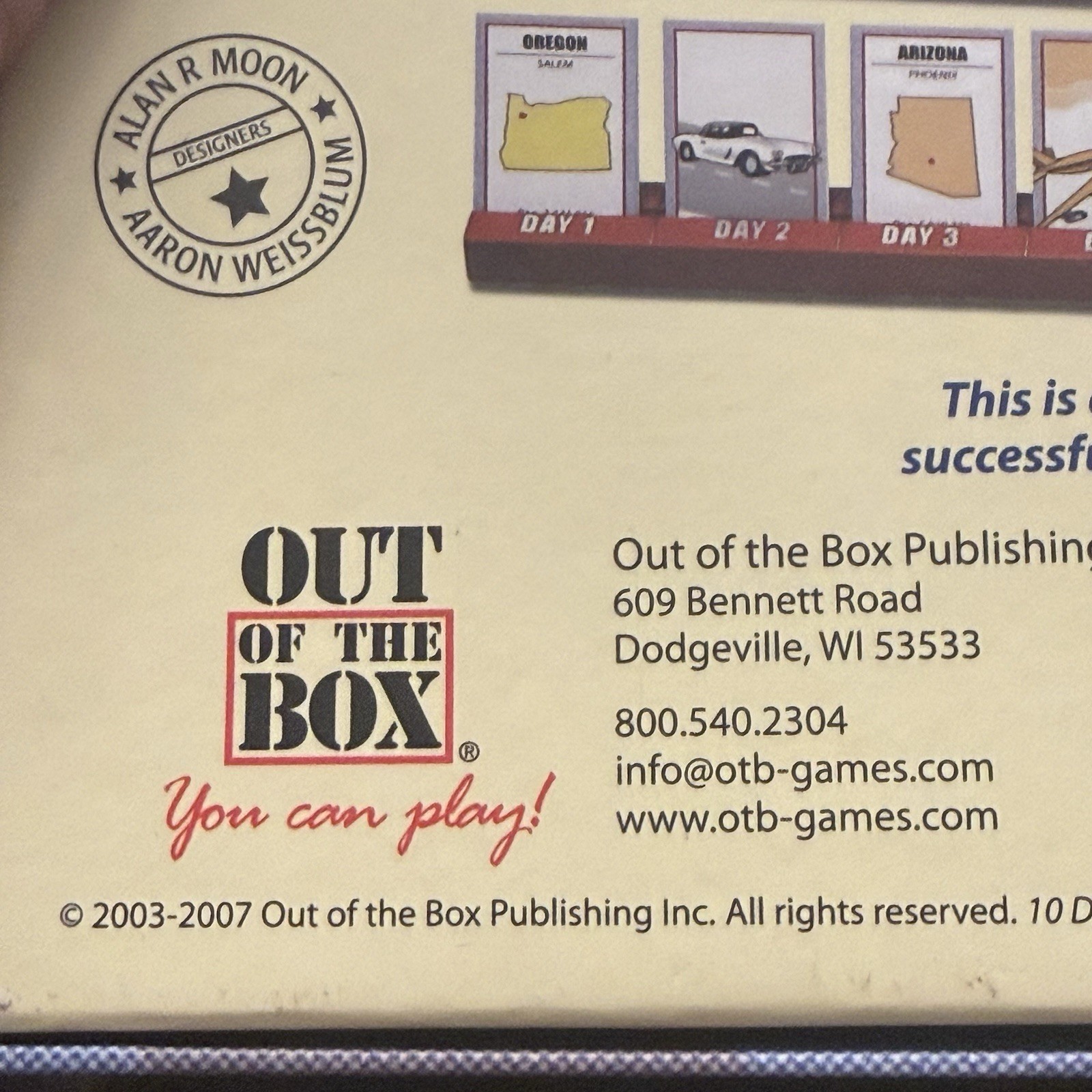 10 Days In The USA Strategy Board Game Of Making Connections Out Of The Box