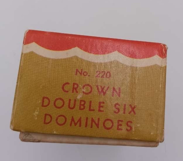 Vintage Halsam Crown Dominoes No 220 Set 1950s Milton Bradley 27/28 Pieces 1950s