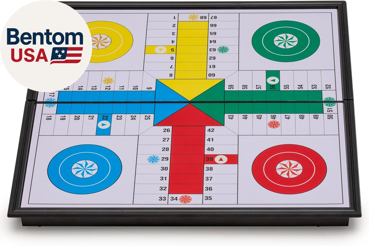 Magnetic Ludo Travel Game Set – 9.8″ Folding Board for Classic Portable Strategy