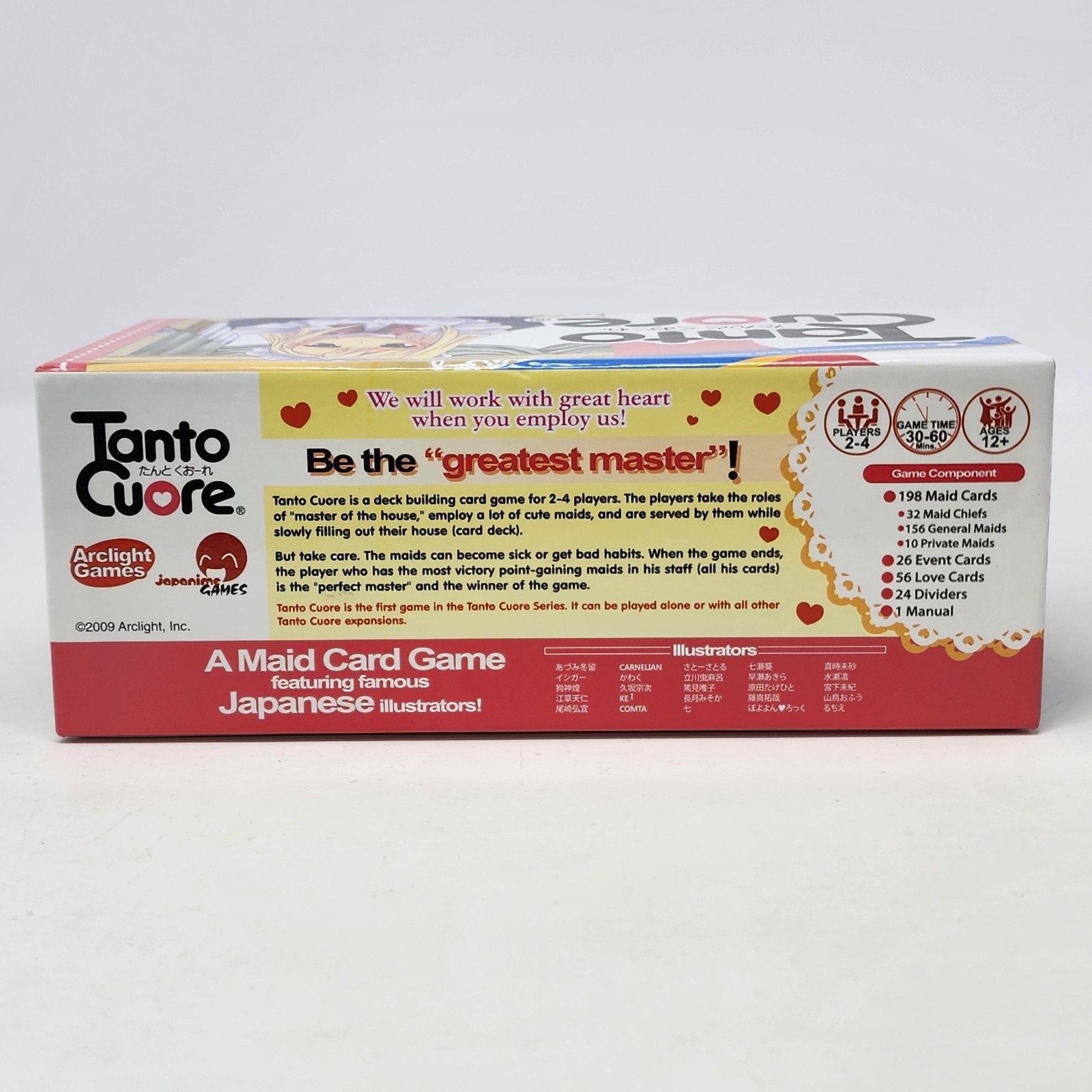 Tanto Cuore Deck Building Card Game Arclight Games 2009 Complete English Anime