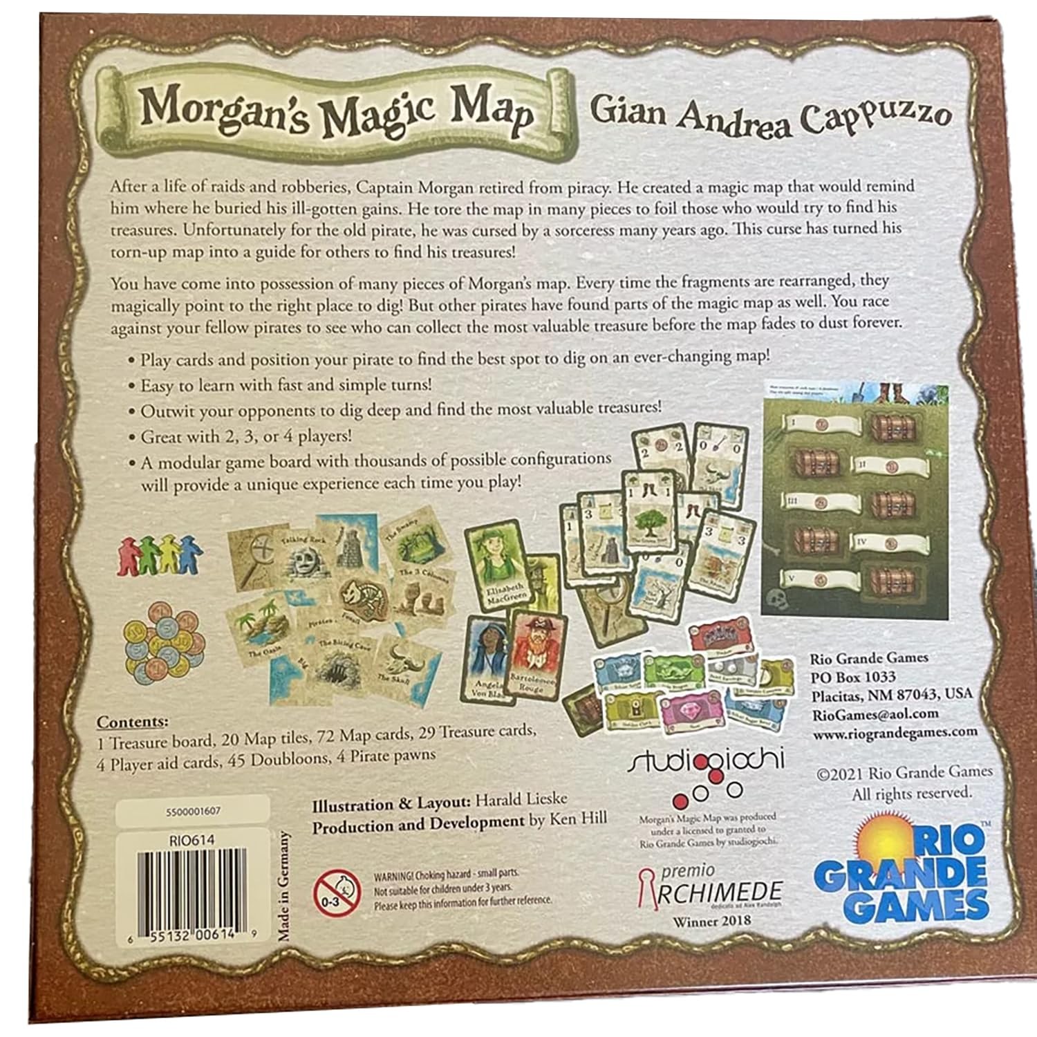 Rio Grande Games Morgan’s Magic Map Tile 9 inches x 9 x 2