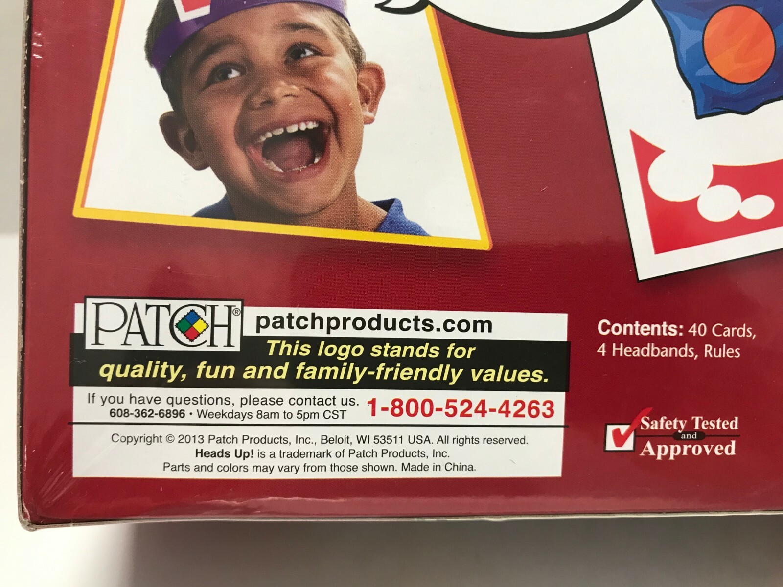 HEADS UP! Game by Patch Products 2013 FACTORY SEALED