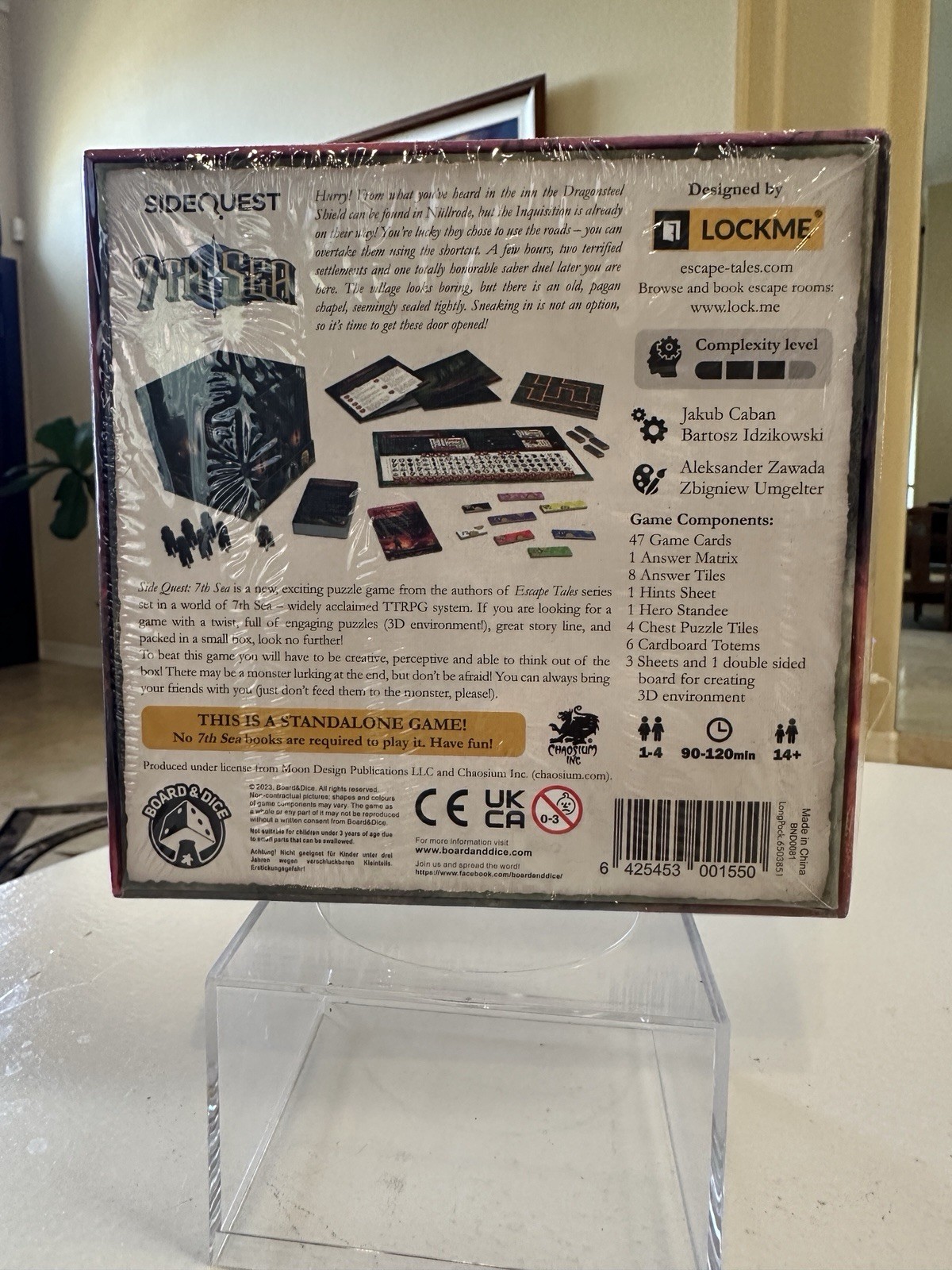 NIB Side Quest “7th Sea” an Escape Room-Style Board Game – Sealed