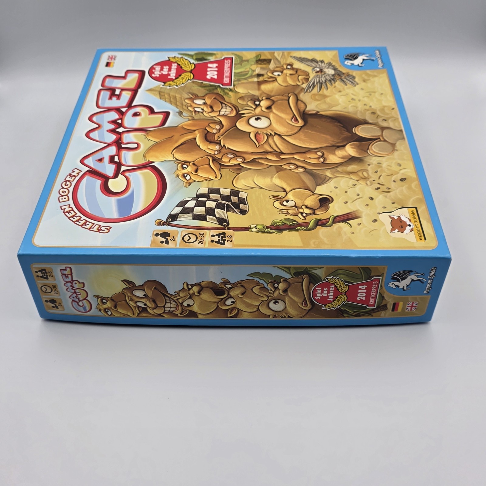 Camel Up Cup Board Game 100% Complete Pegasus Games Stephen Bogen EUC